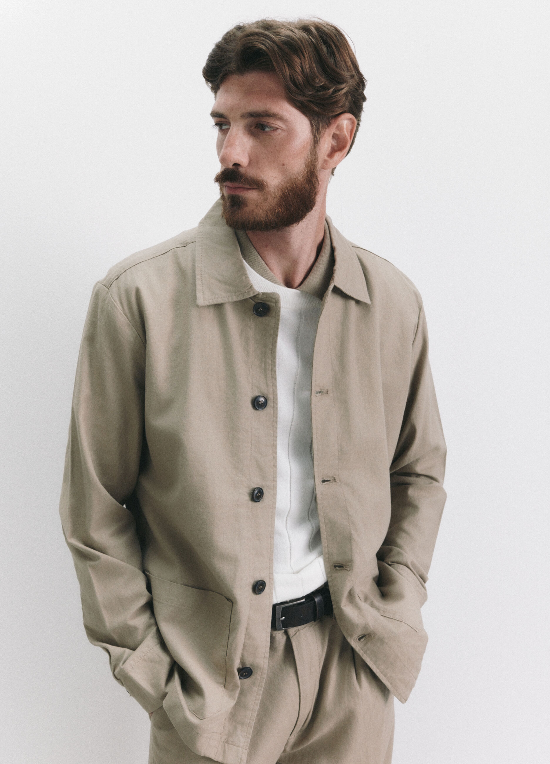 Giacca a camicia in lino e cotone uomo_2