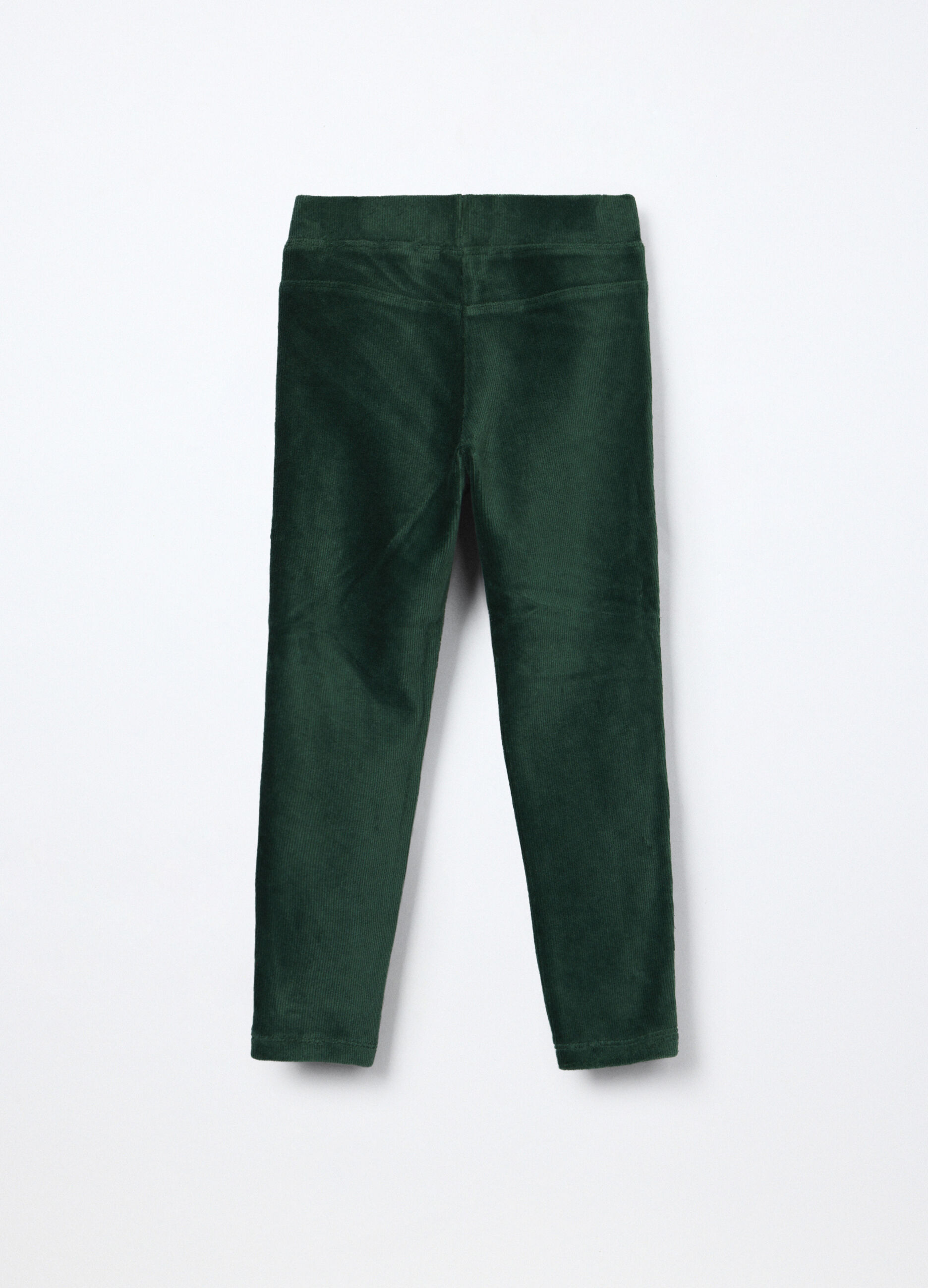 Treggings in costina velour bambina_1