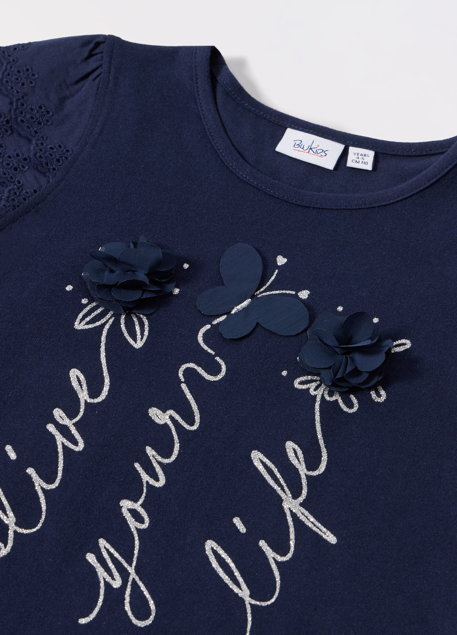 T-shirt in jersey di puro cotone bambina_1