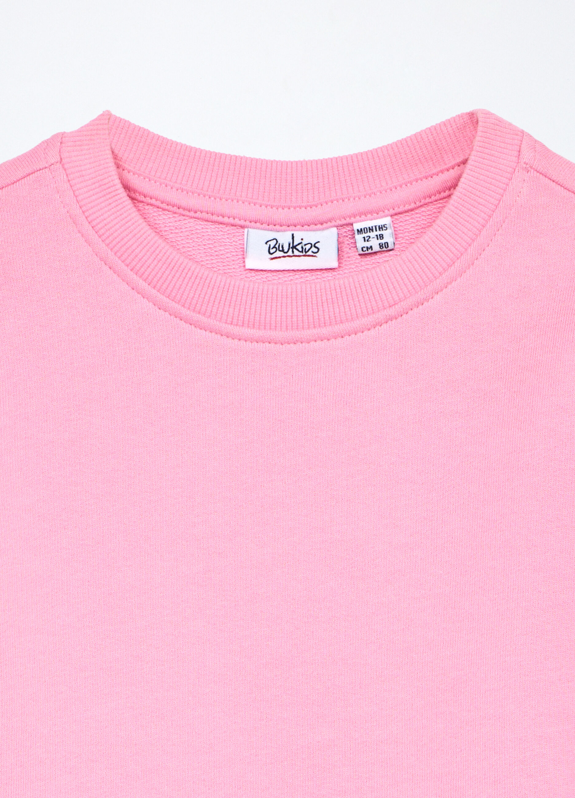 Felpa in french terry di puro cotone neonata_2