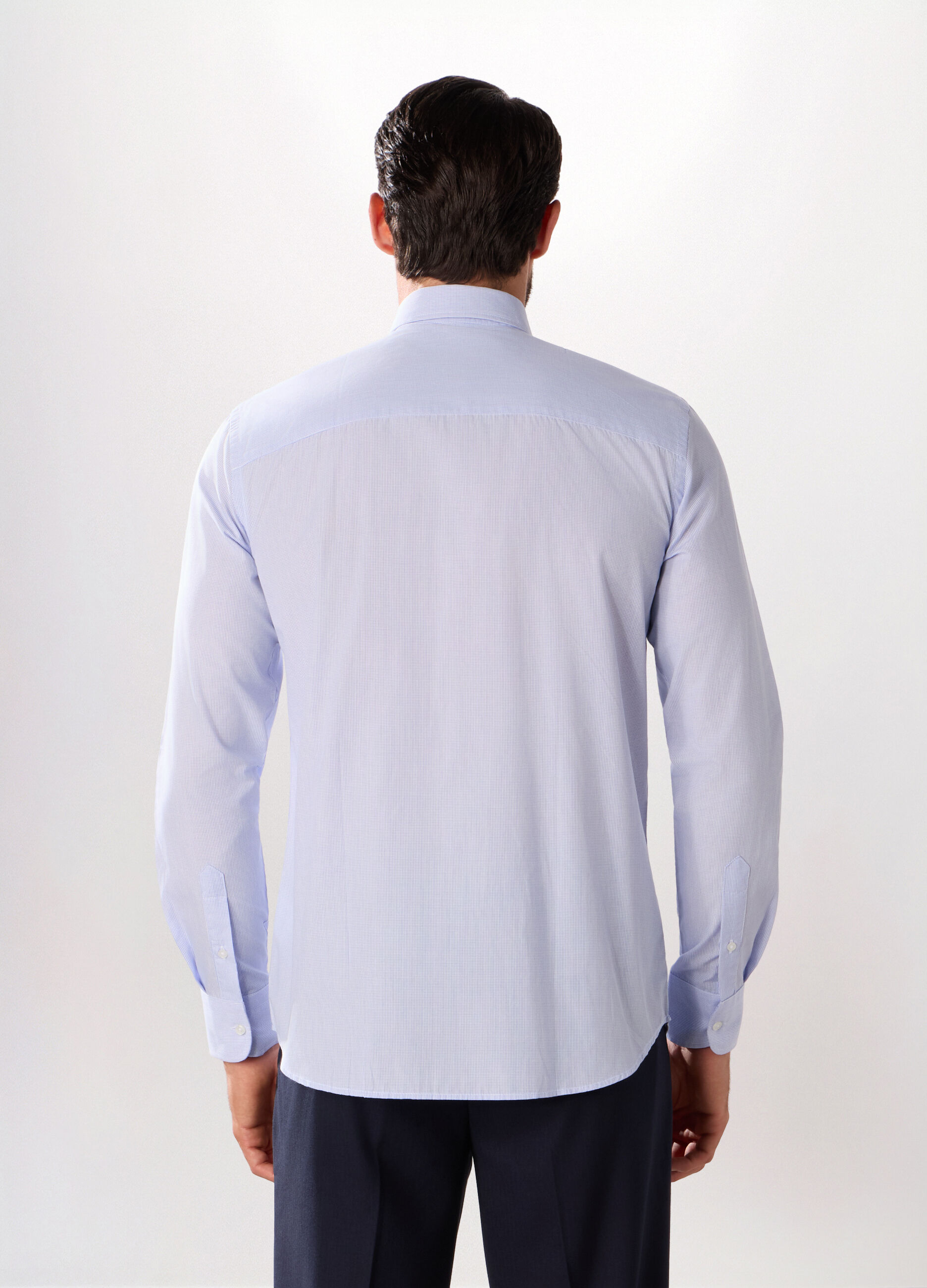 Camicia regular fit in misto cotone con stampa uomo_1