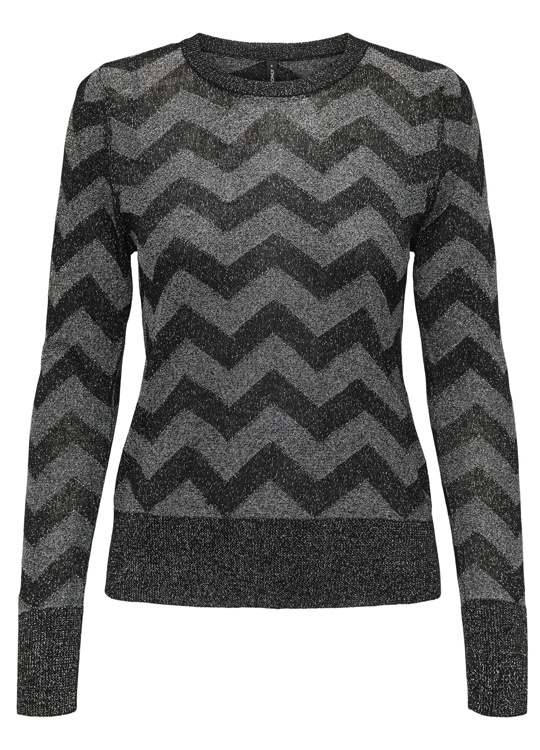 Tricot a righe con filo lurex donna_0