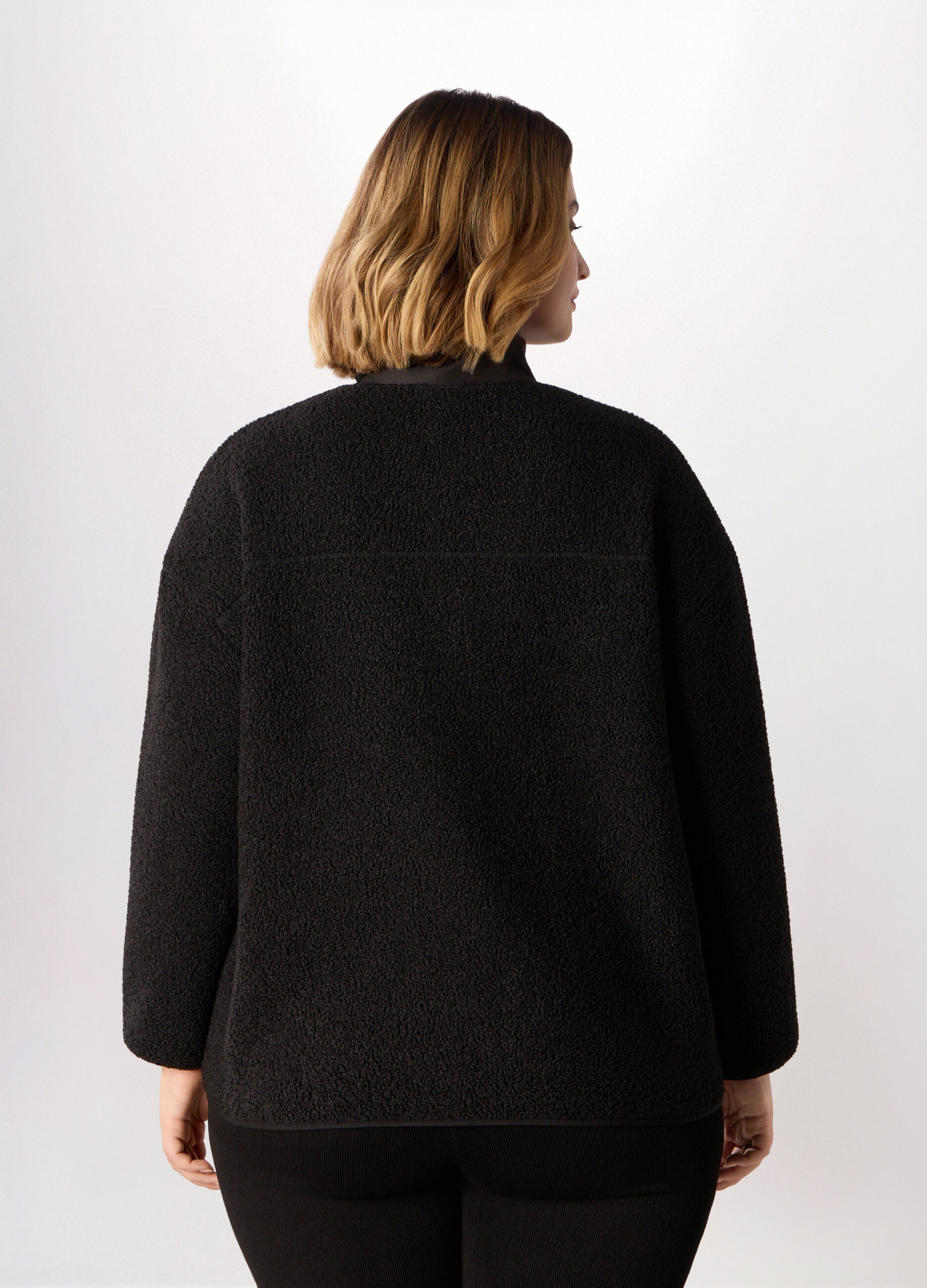 Giacca teddy donna curvy_1