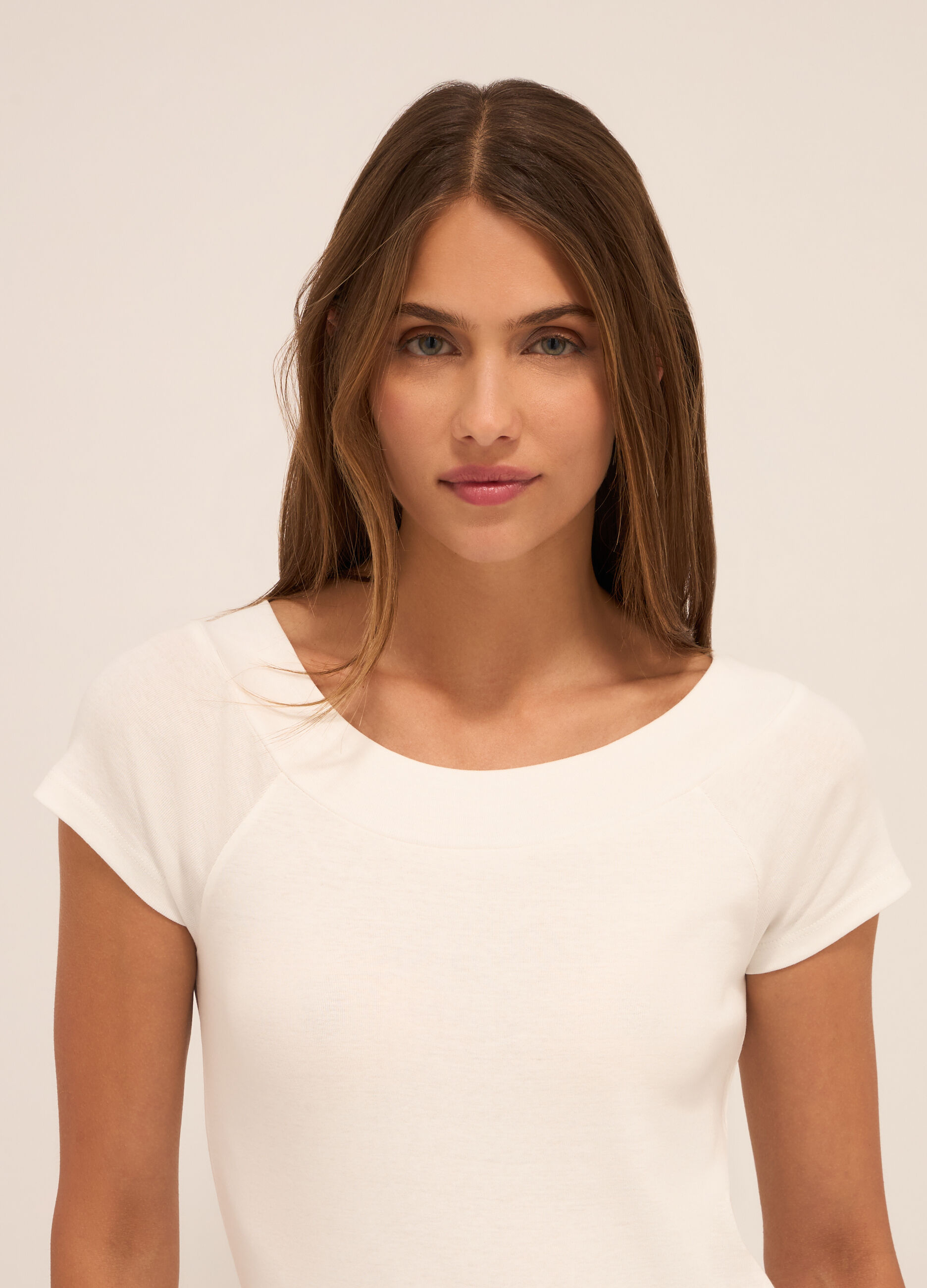 T-shirt in puro cotone donna_2