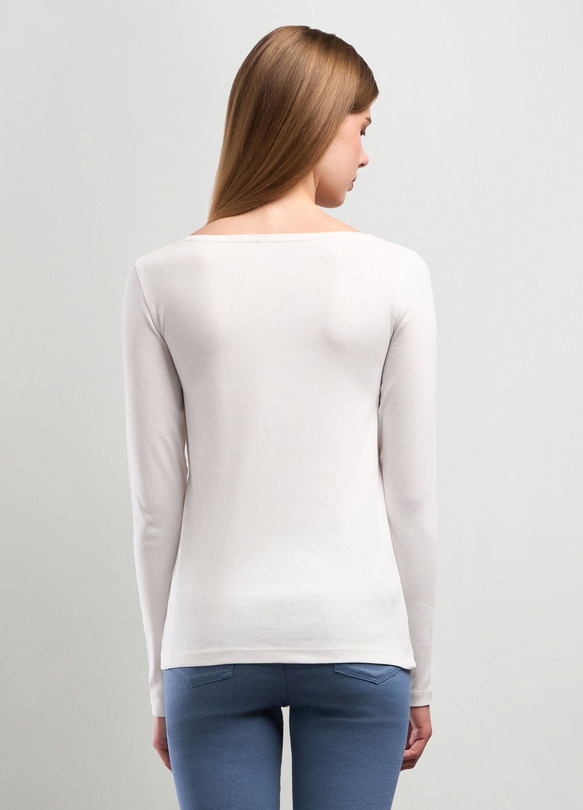 T-shirt in puro cotone donna_1