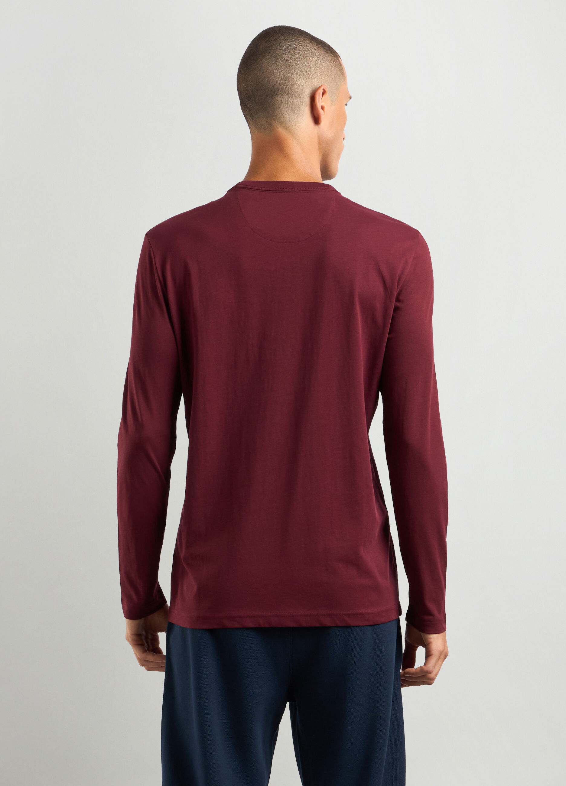 T-shirt girocollo in puro cotone uomo_1
