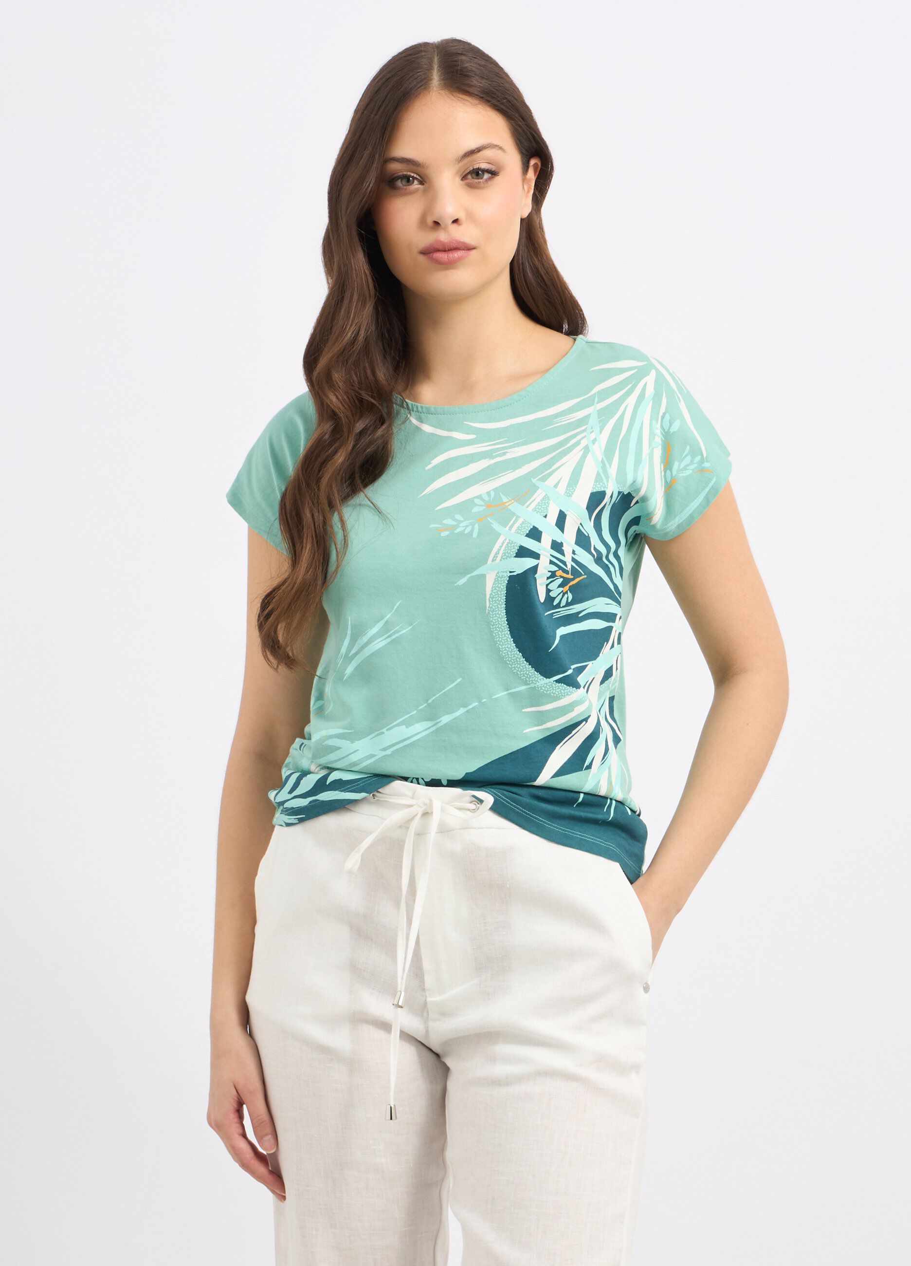 T-shirt in puro cotone donna