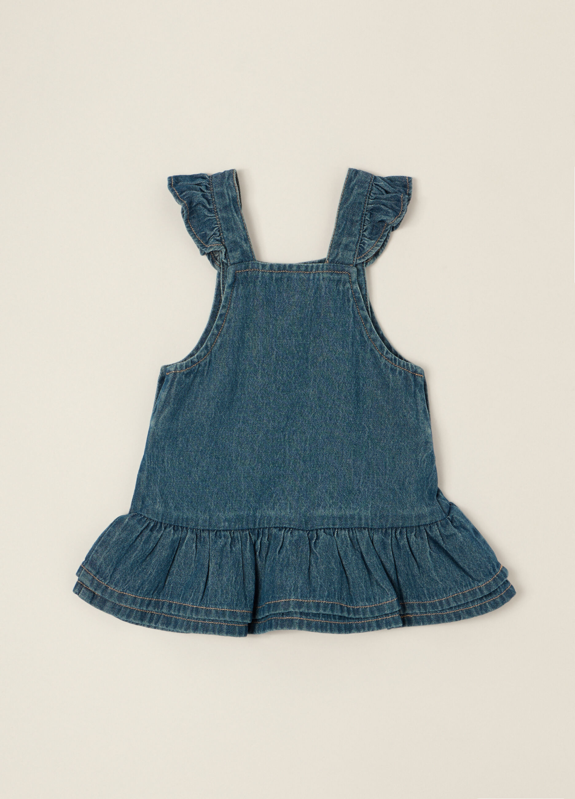 Abito blu denim in puro cotone_1