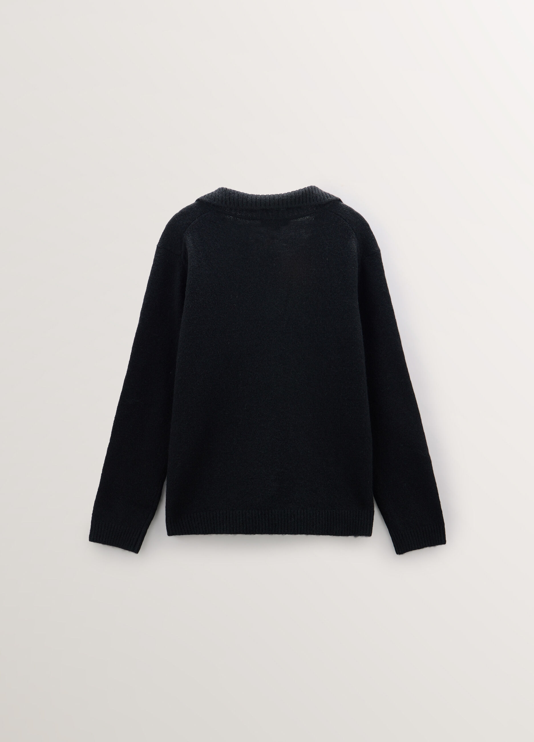 Maglia con colletto polo e scollo a V donna curvy_1