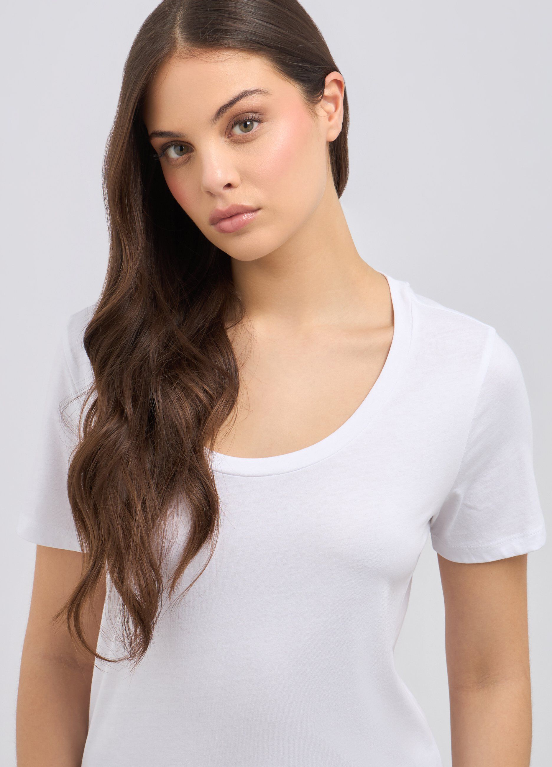 T-shirt in puro cotone donna_2