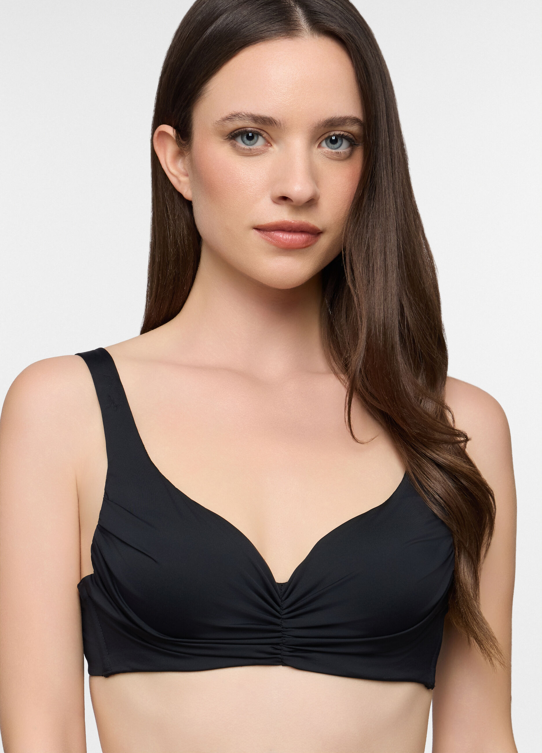 Costume bikini top a balconcino in microfibra stretch donna_2