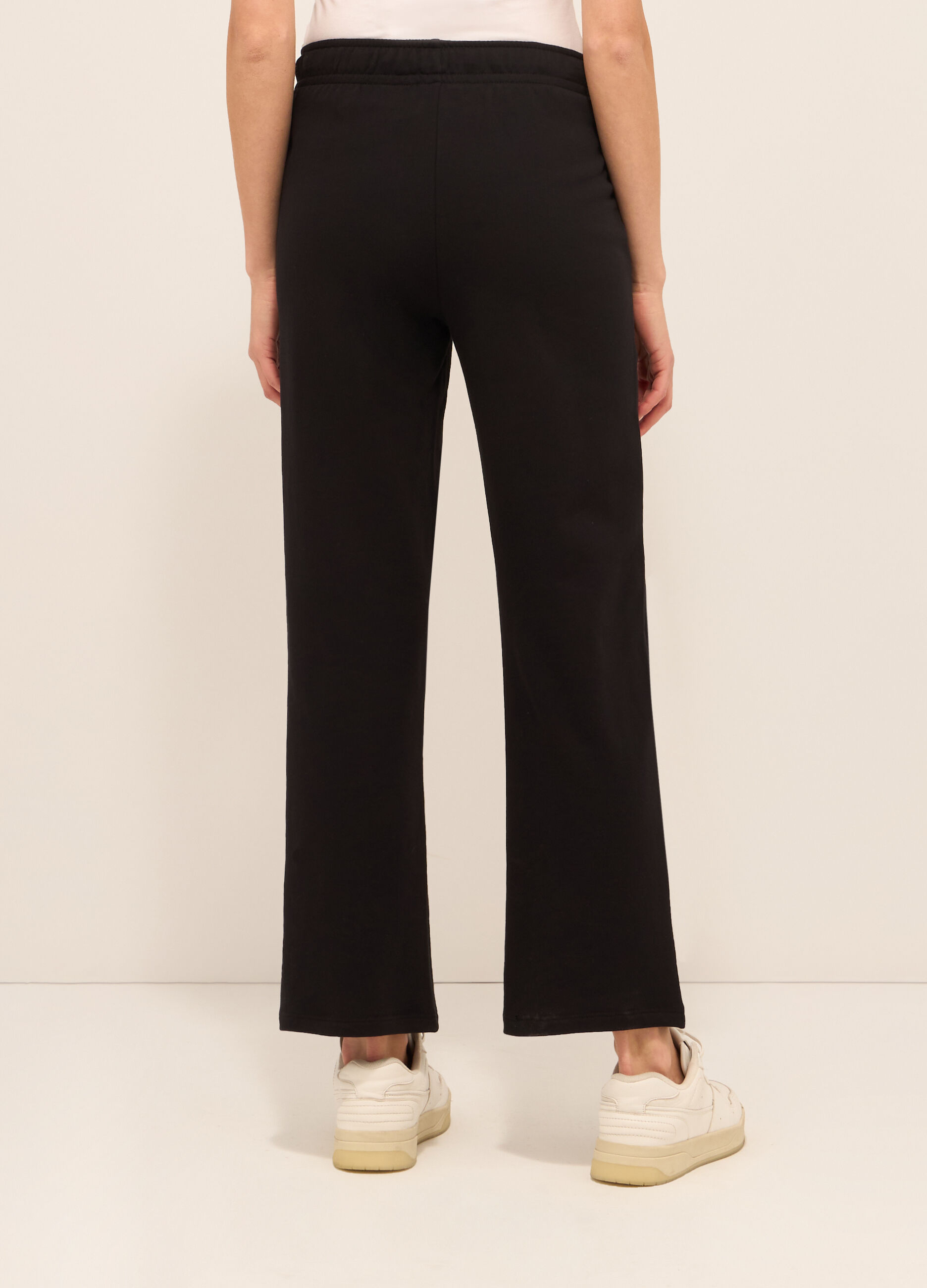 Jogger in french terry di puro cotone donna_1