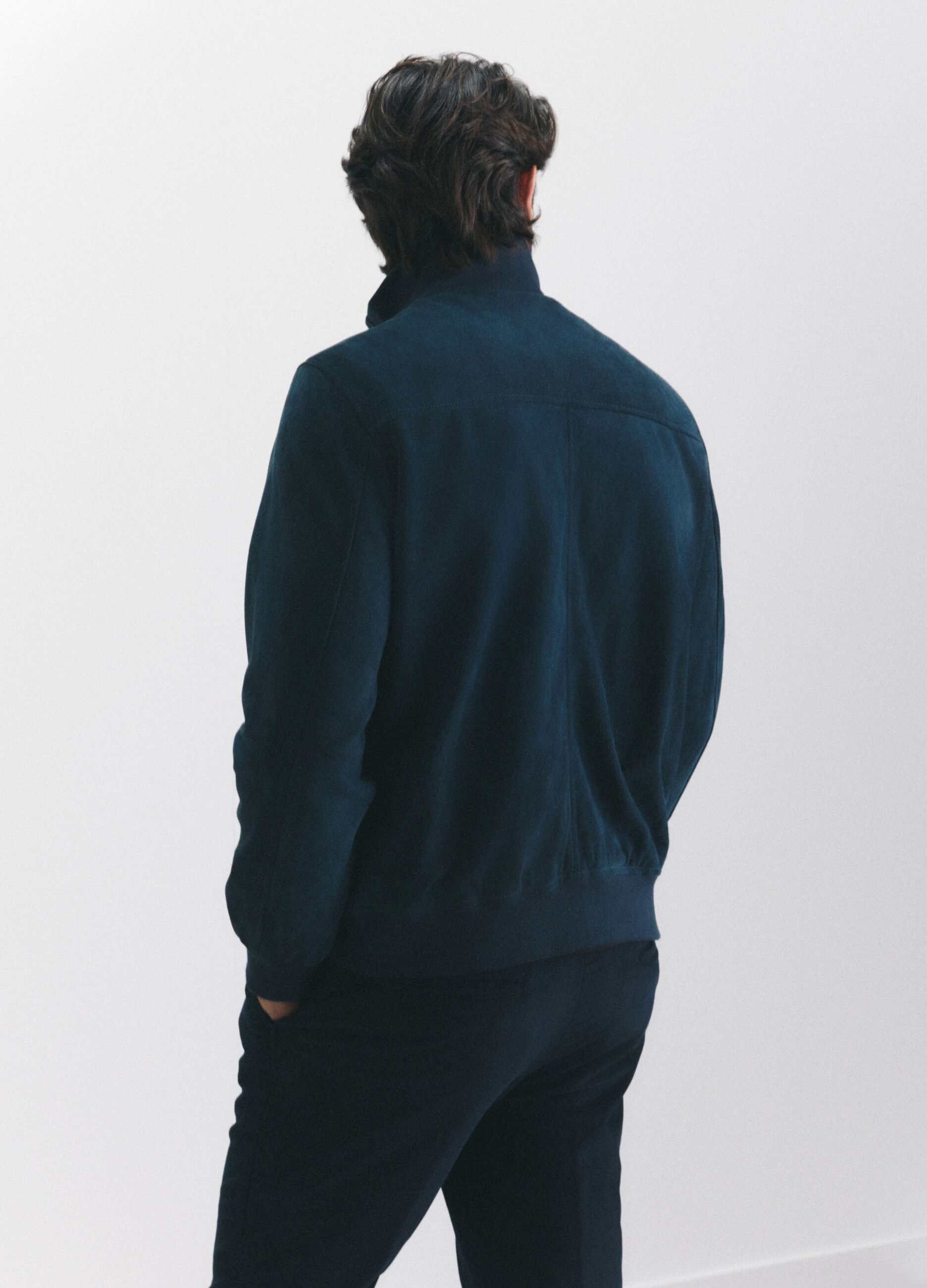 Blouson in vera pelle scamosciata uomo_2