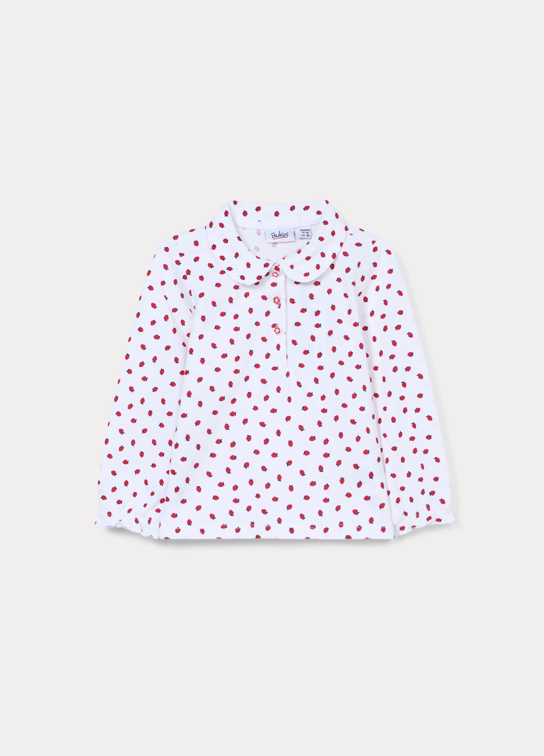 Polo Piquet in cotone stretch bimba_0