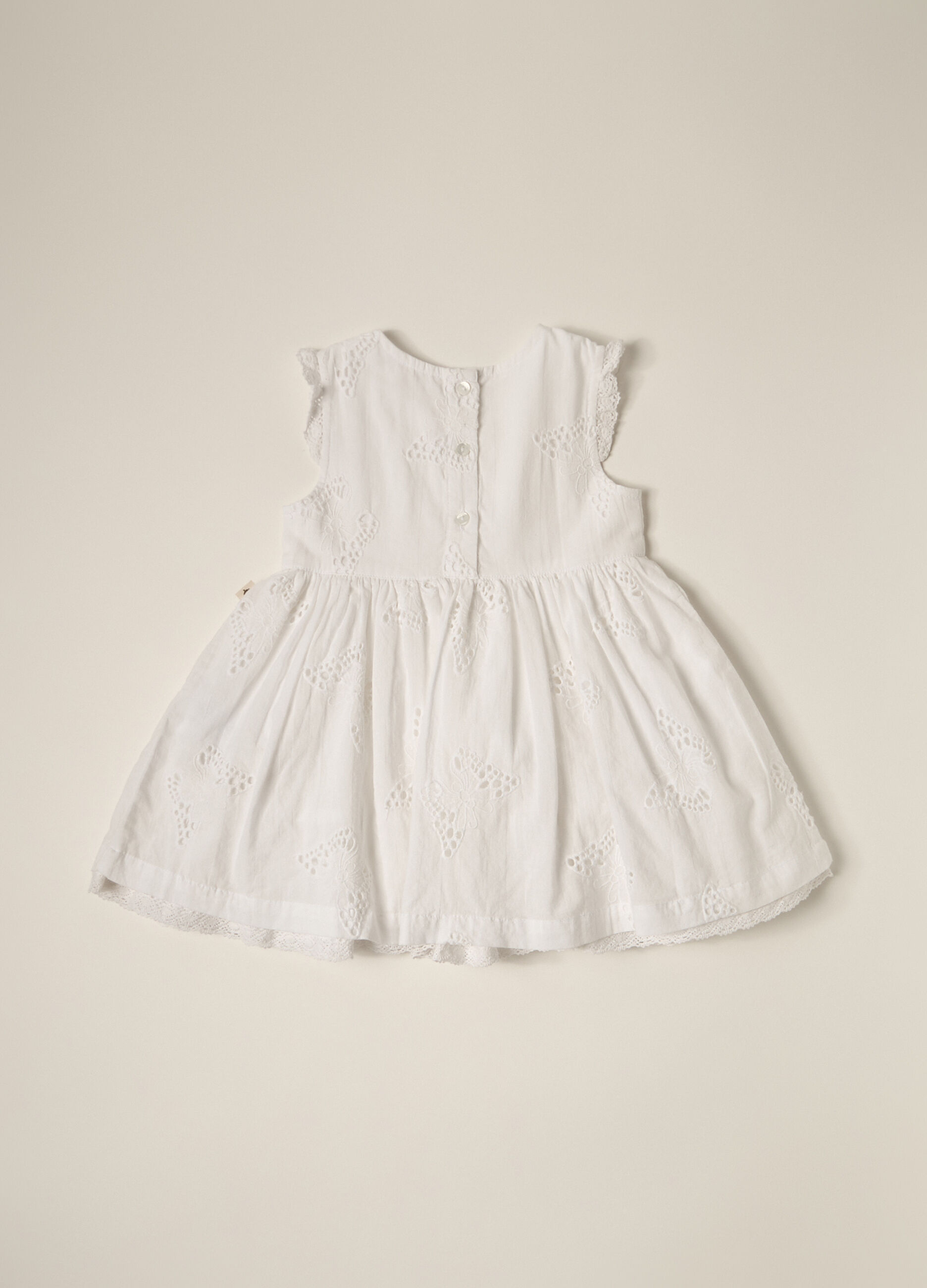 Vestito in puro cotone Sangallo IANA neonata_3