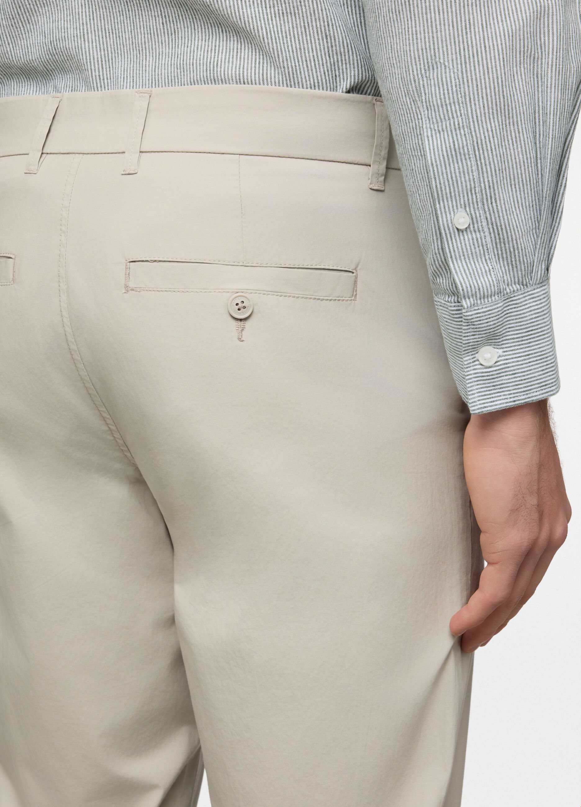 Pantalone chino slim fit di cotone stretch uomo_2
