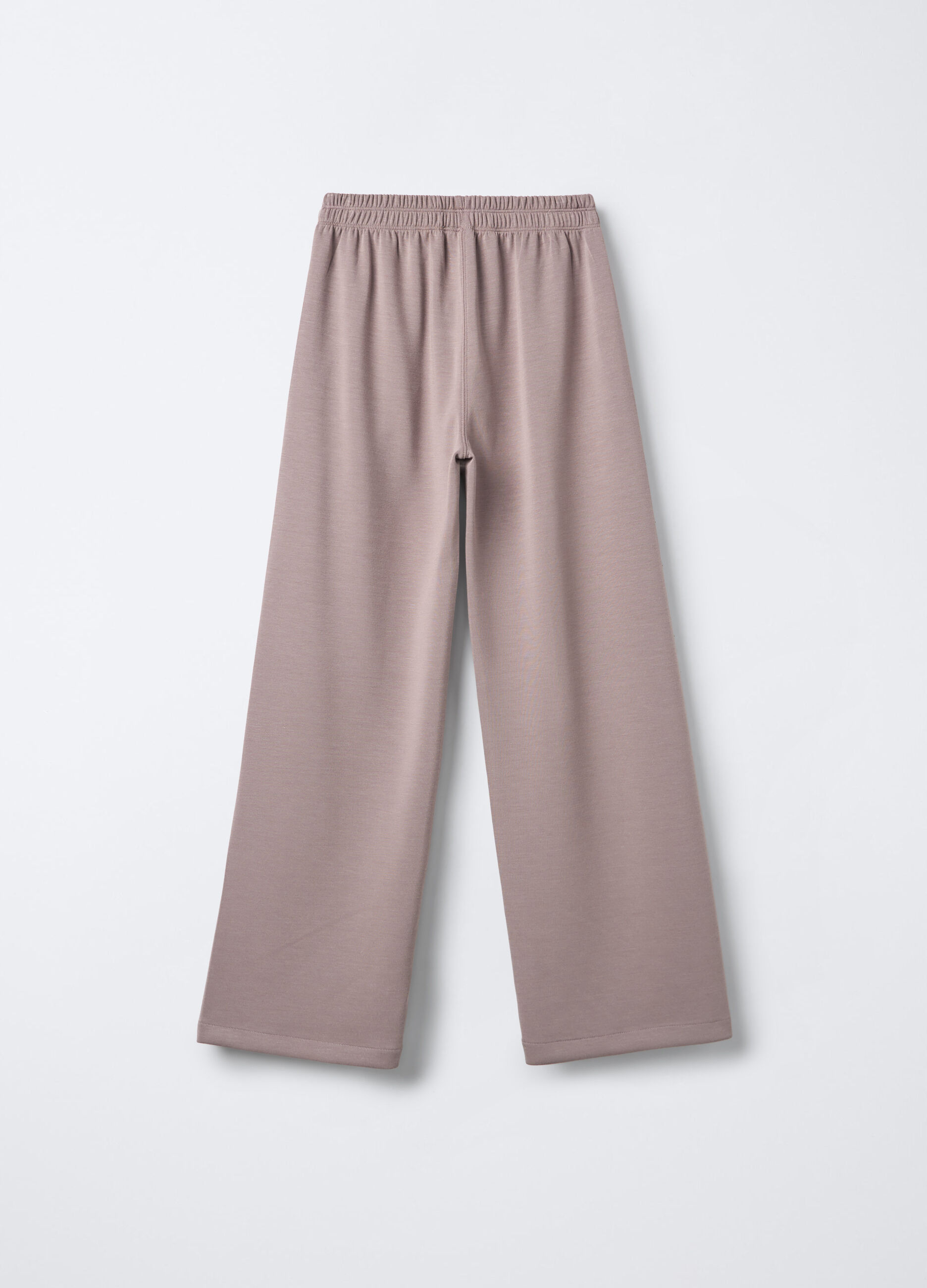 Jogger in misto modal stretch Wide Leg ragazza_1