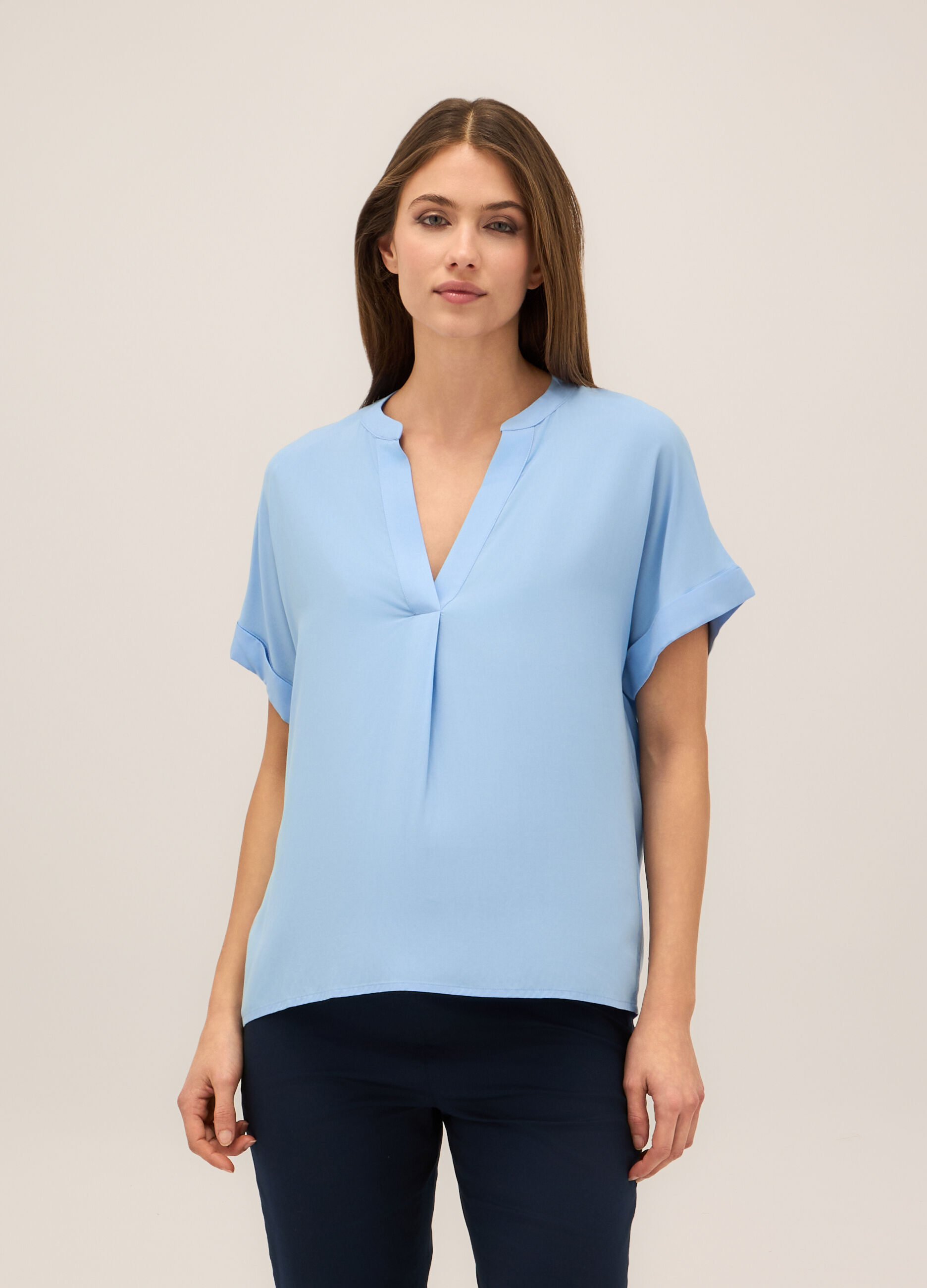 Blusa in pura viscosa donna_0