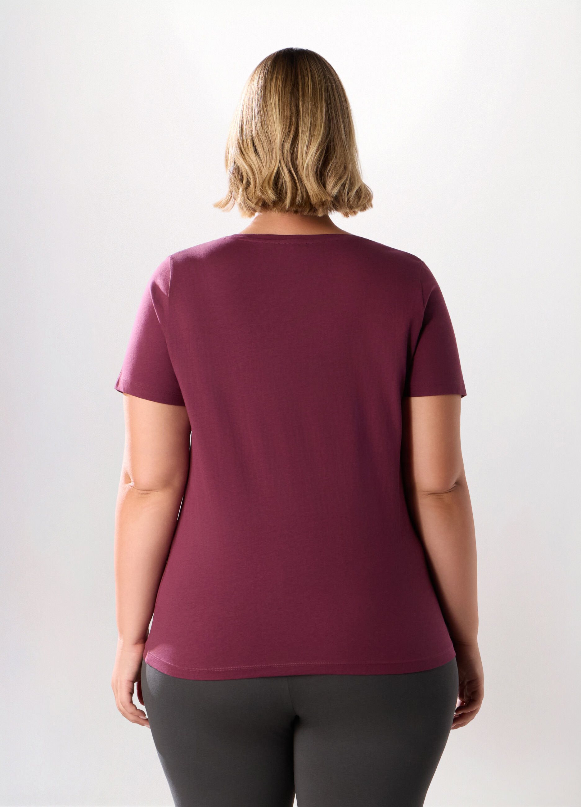 T-shirt in jersey di puro cotone donna curvy_1