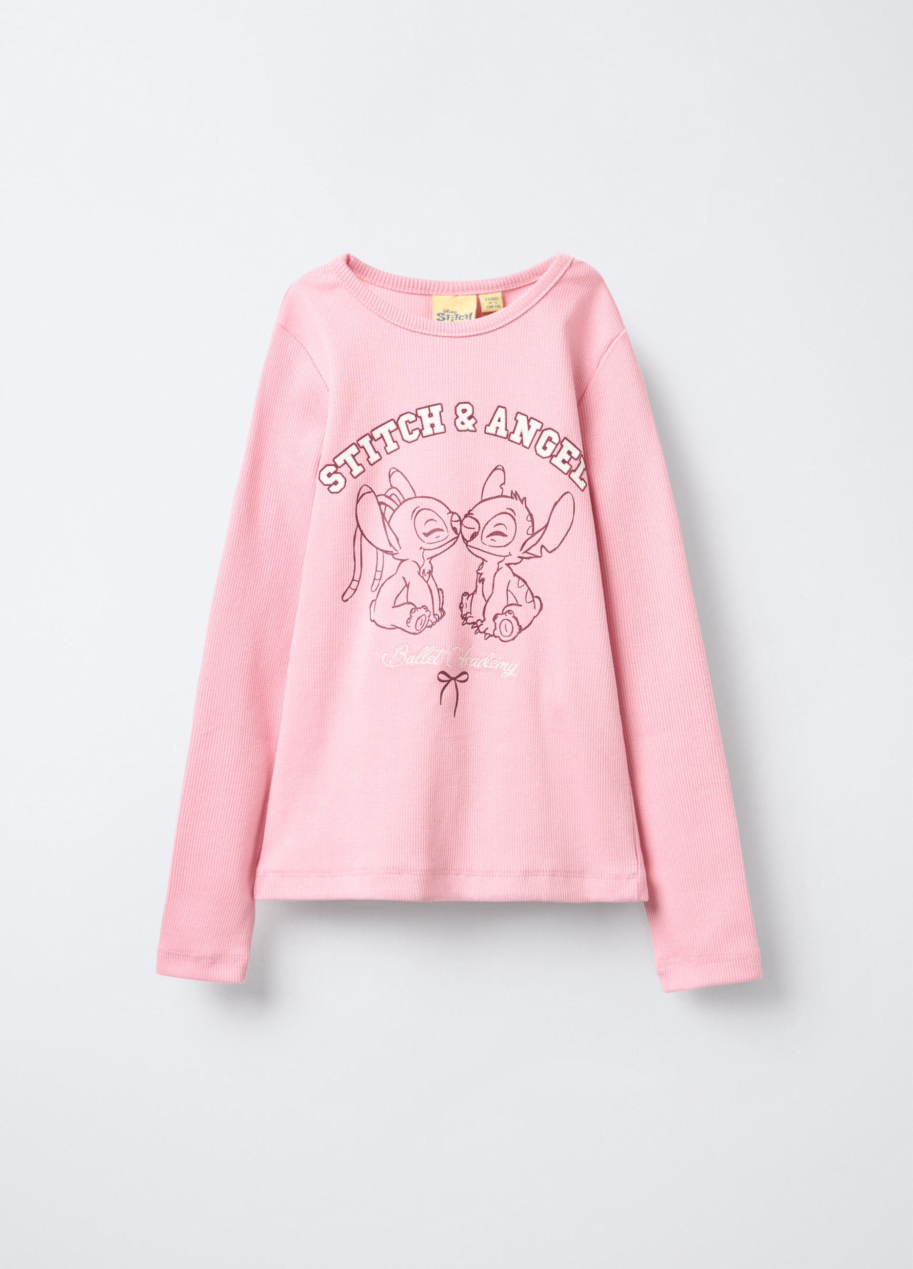 T-shirt Disney in costina di cotone stretch bambina_0