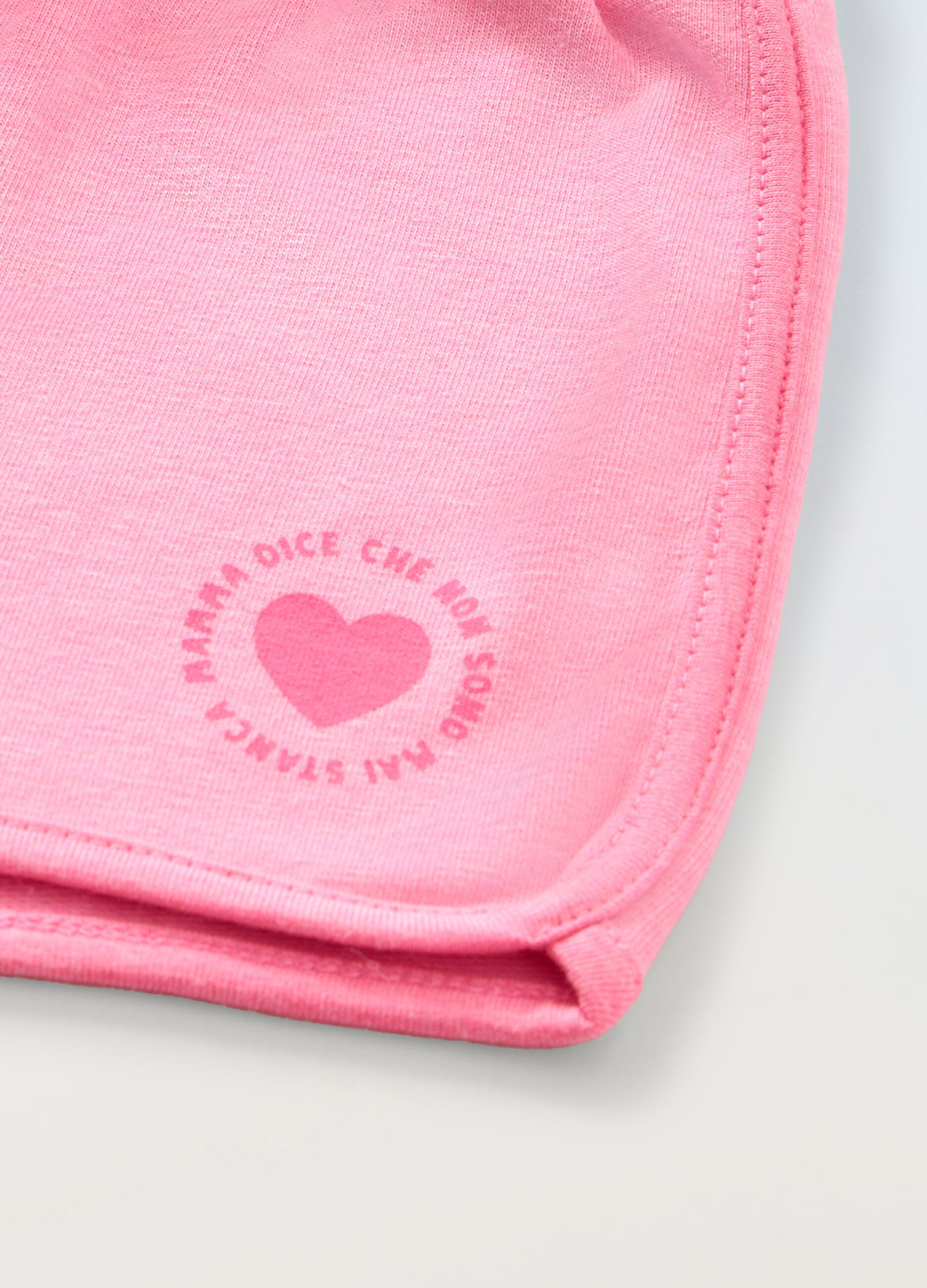 Shorts in misto cotone stretch neonata_1