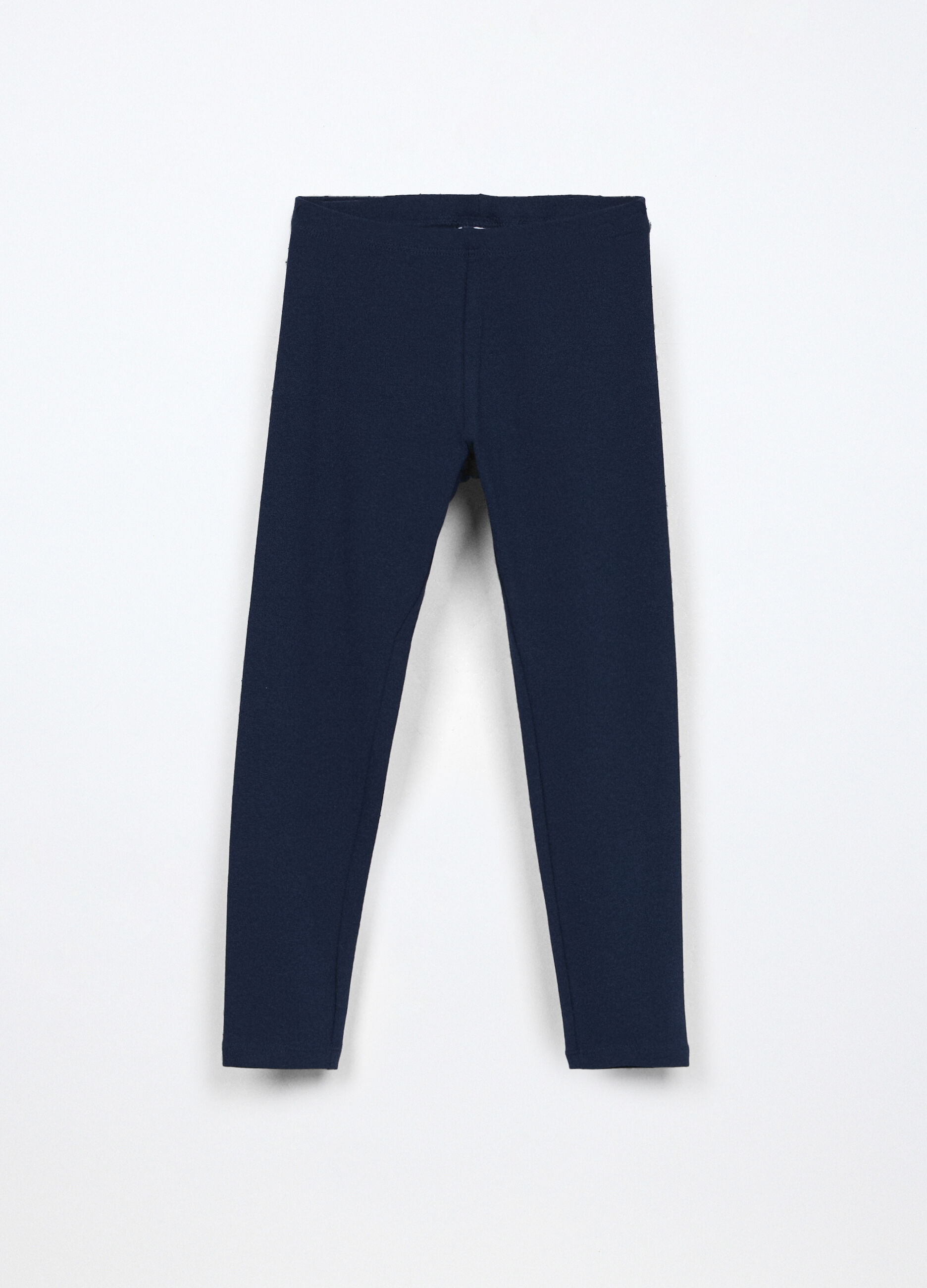 Leggings in jersey di cotone stretch bambina_0