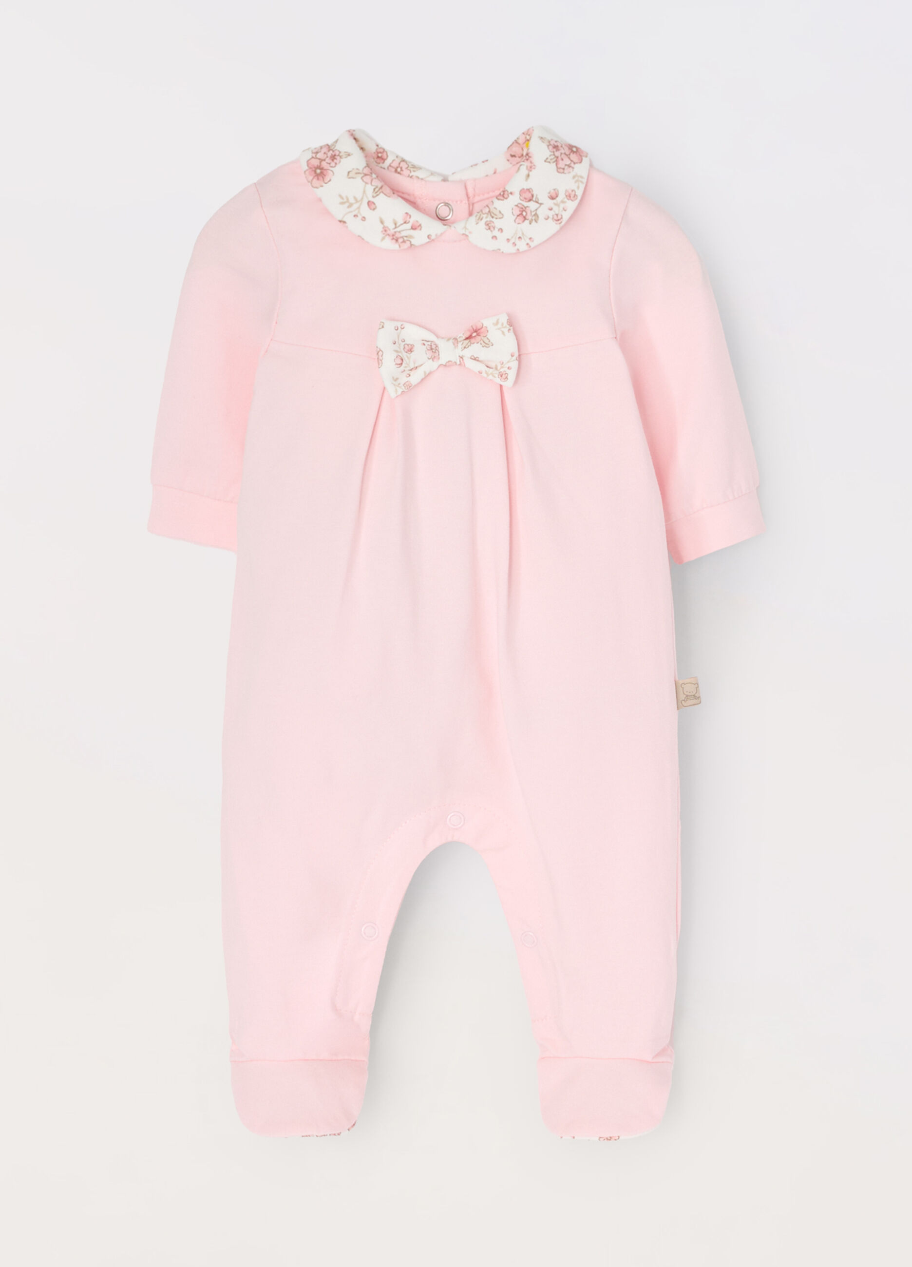 Tutina in interlock di puro cotone neonata