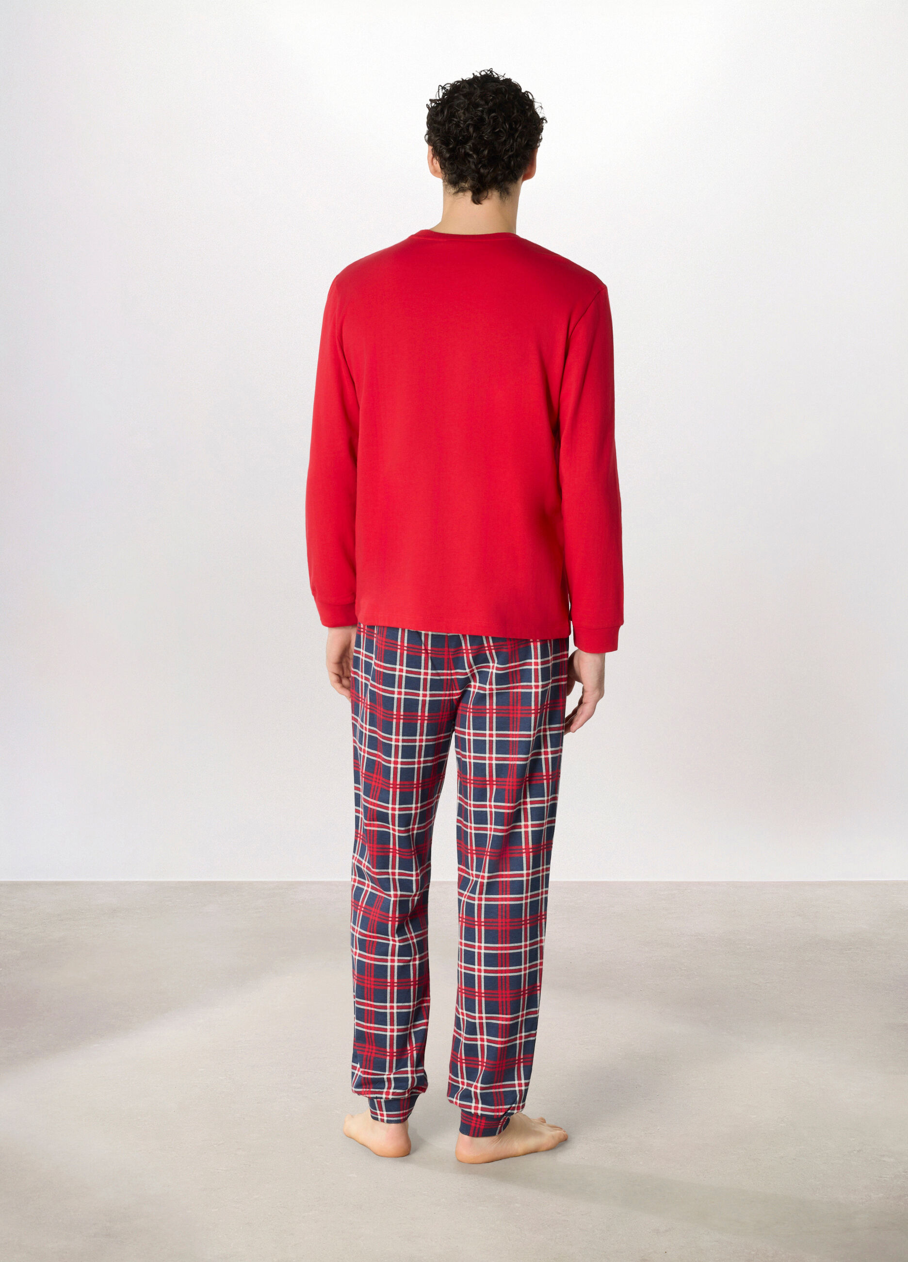 Pigiama lungo in cotone Grinch uomo_1