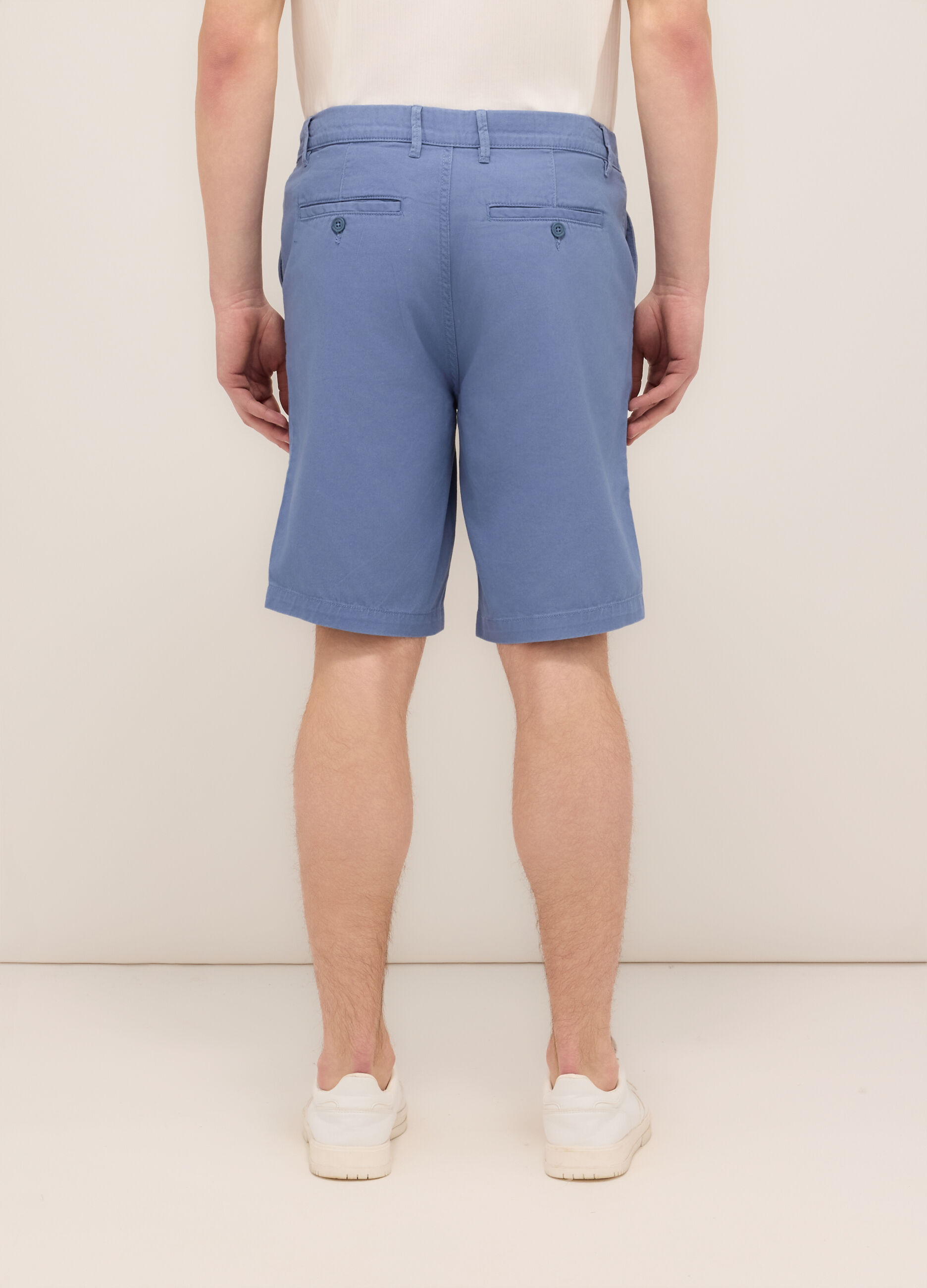Bermuda in twill di cotone uomo_1