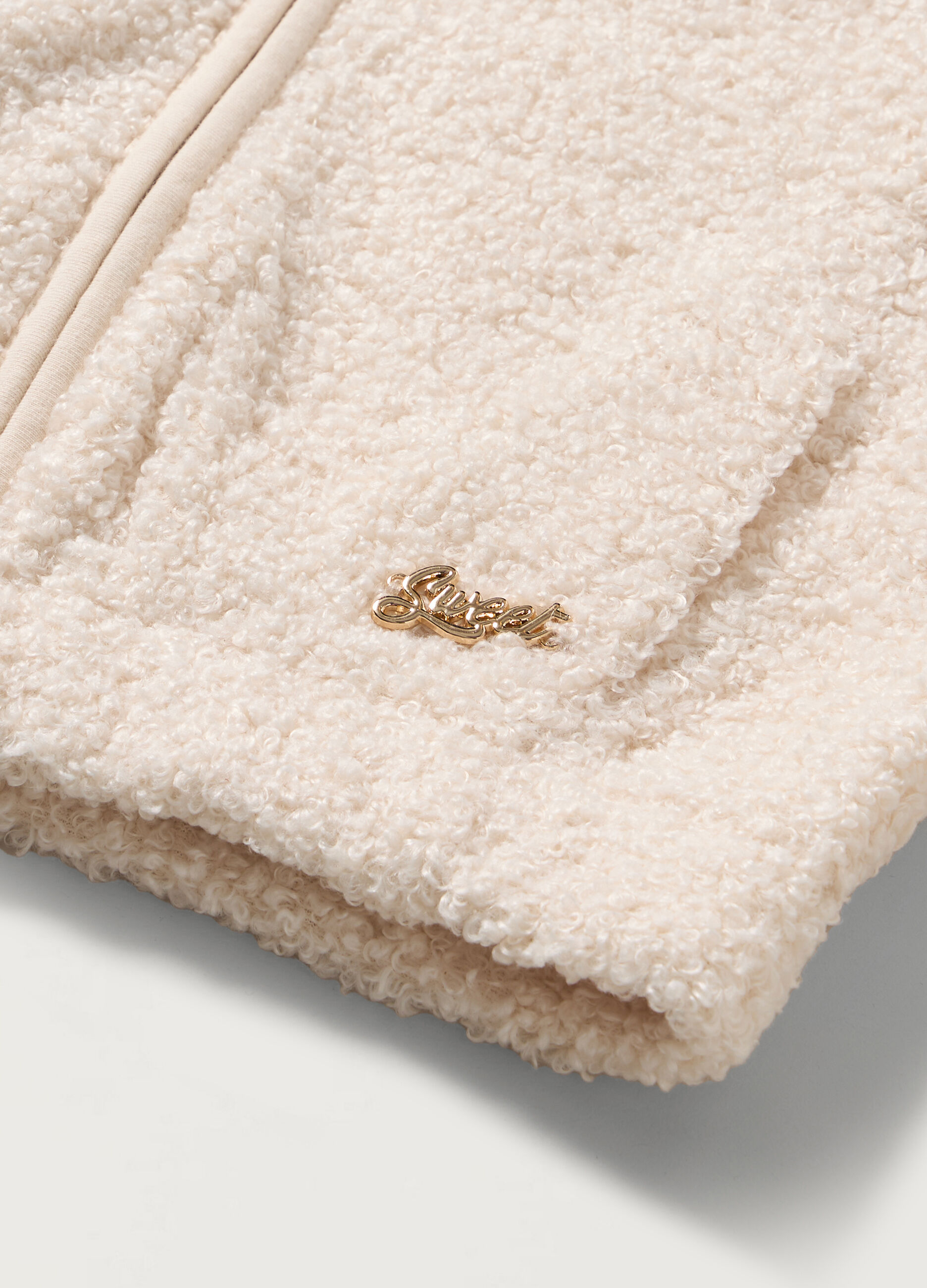 Felpa full zip in sherpa bambina_1