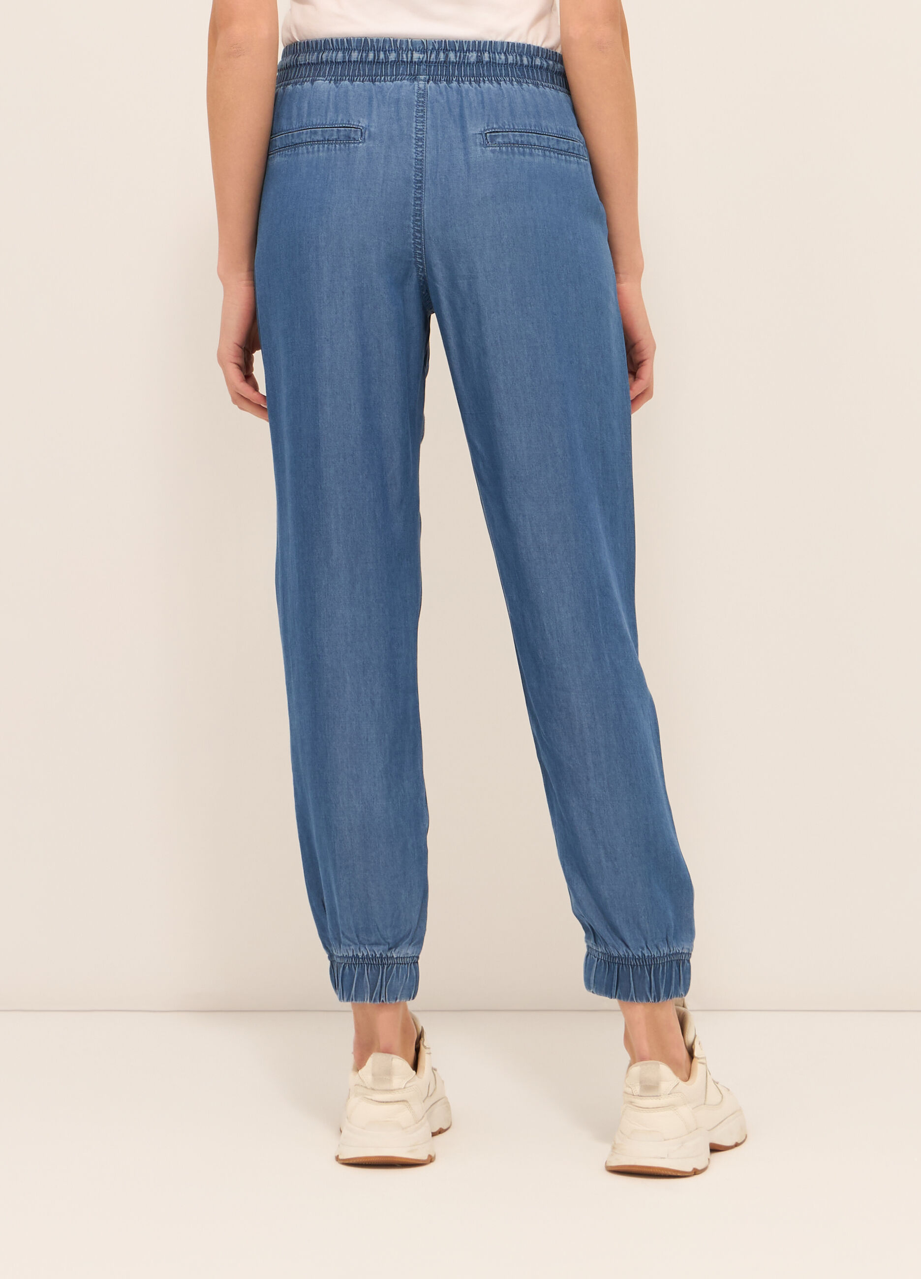 Jogger in puro lyocell donna _1