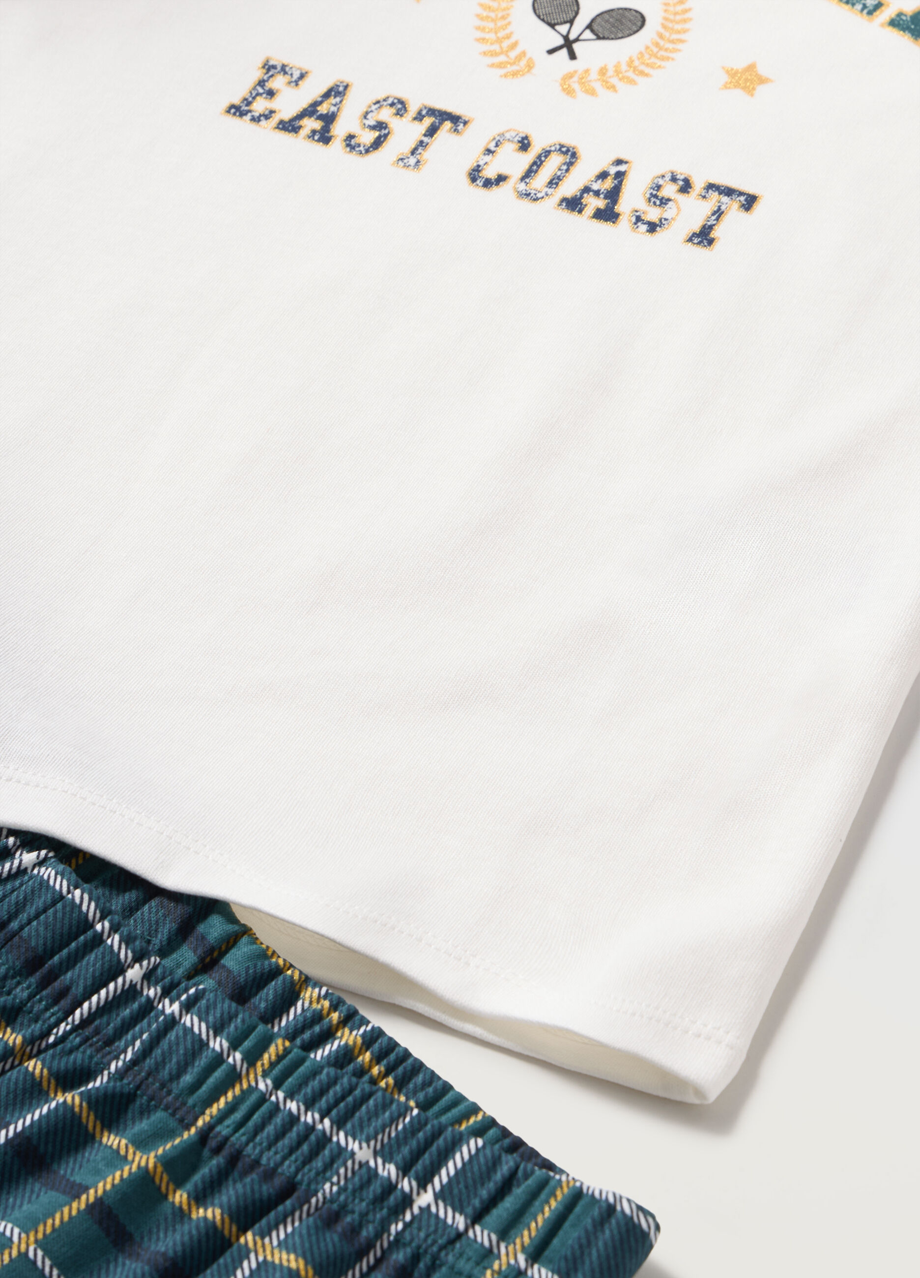 Pigiama in interlock di puro cotone bambina_1