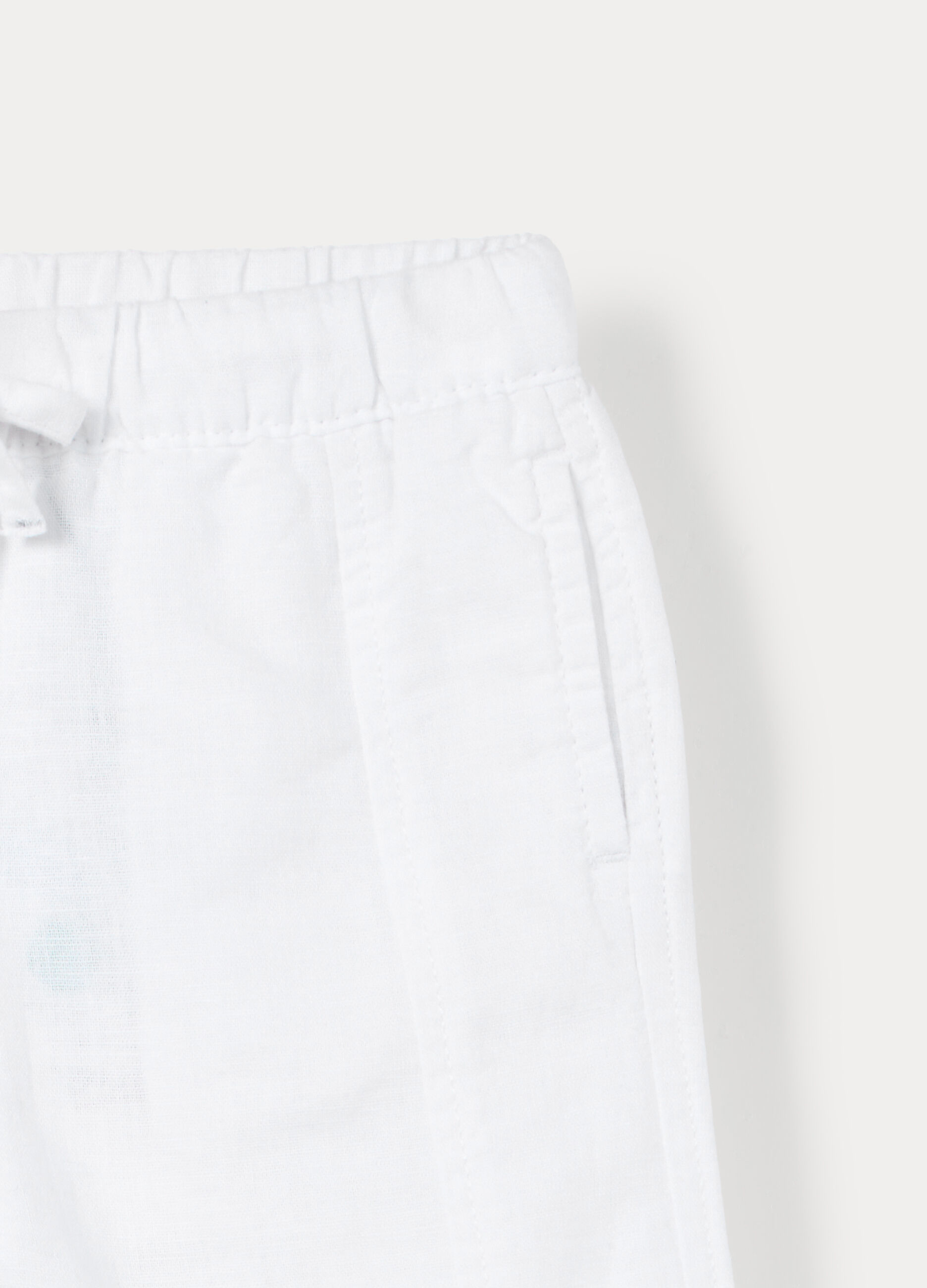 Pantaloni misto lino regular fit bimbo_2