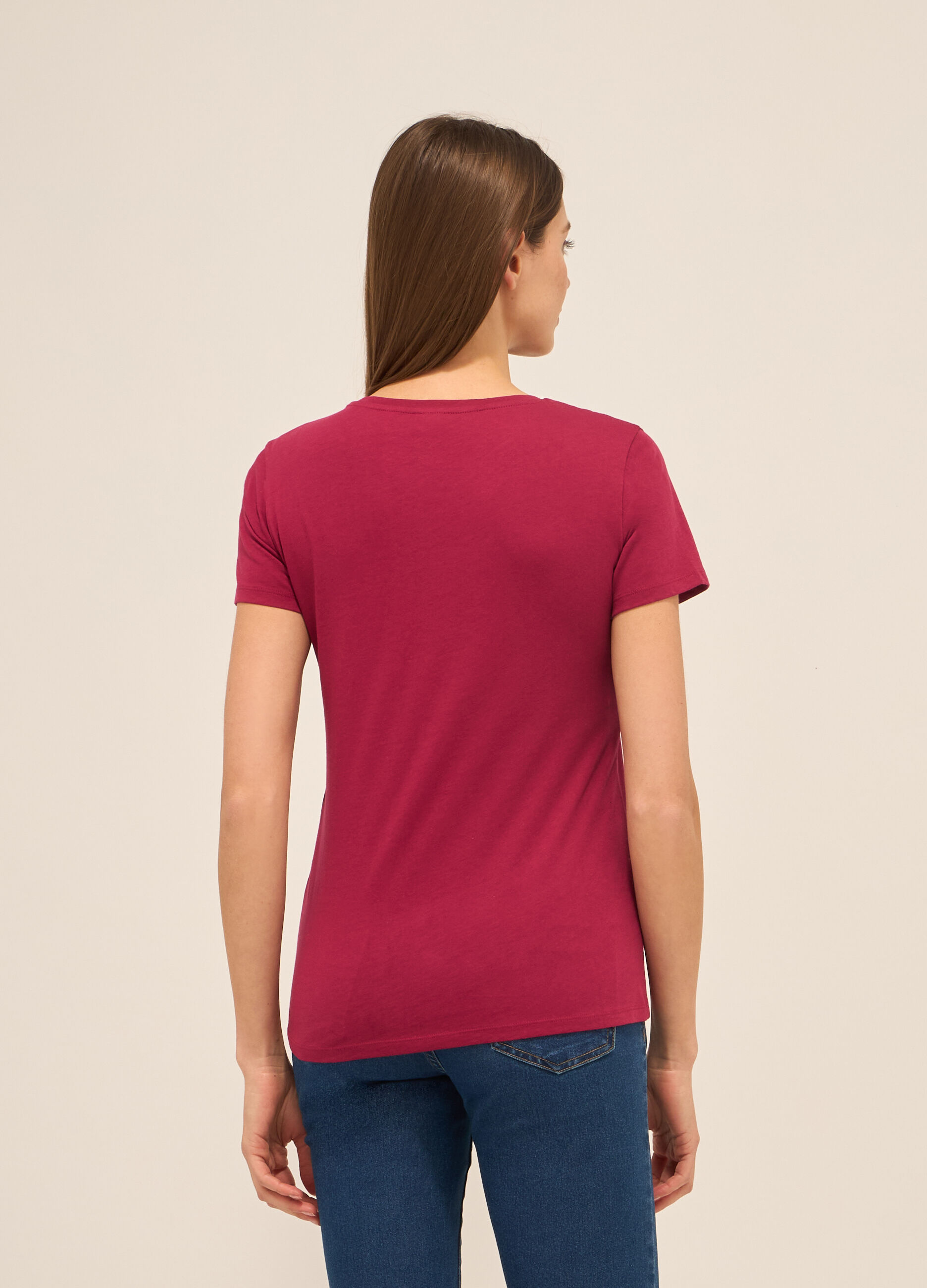 T-shirt in puro cotone donna_1