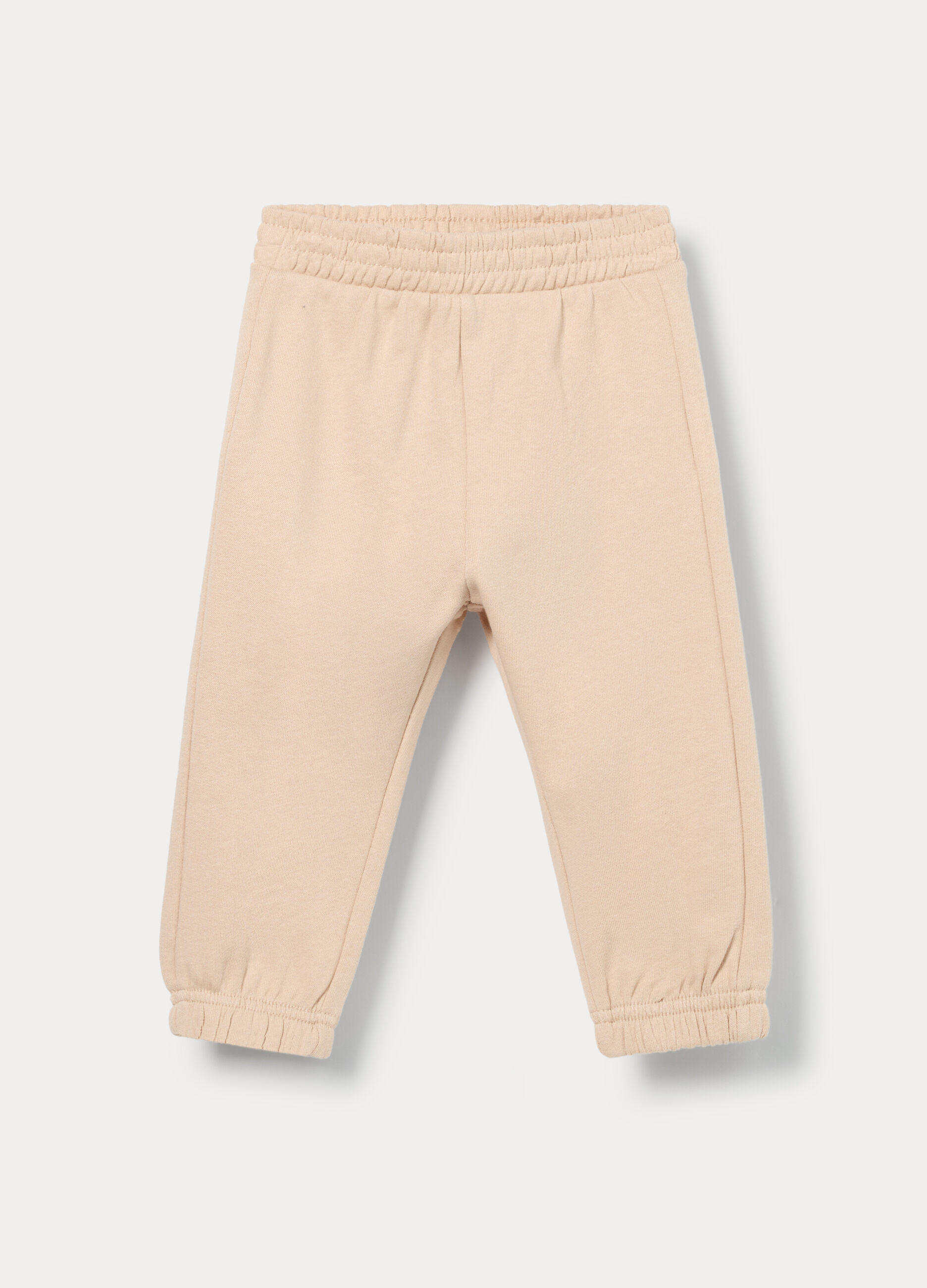 Jogger in french terry di puro cotone bimba_0