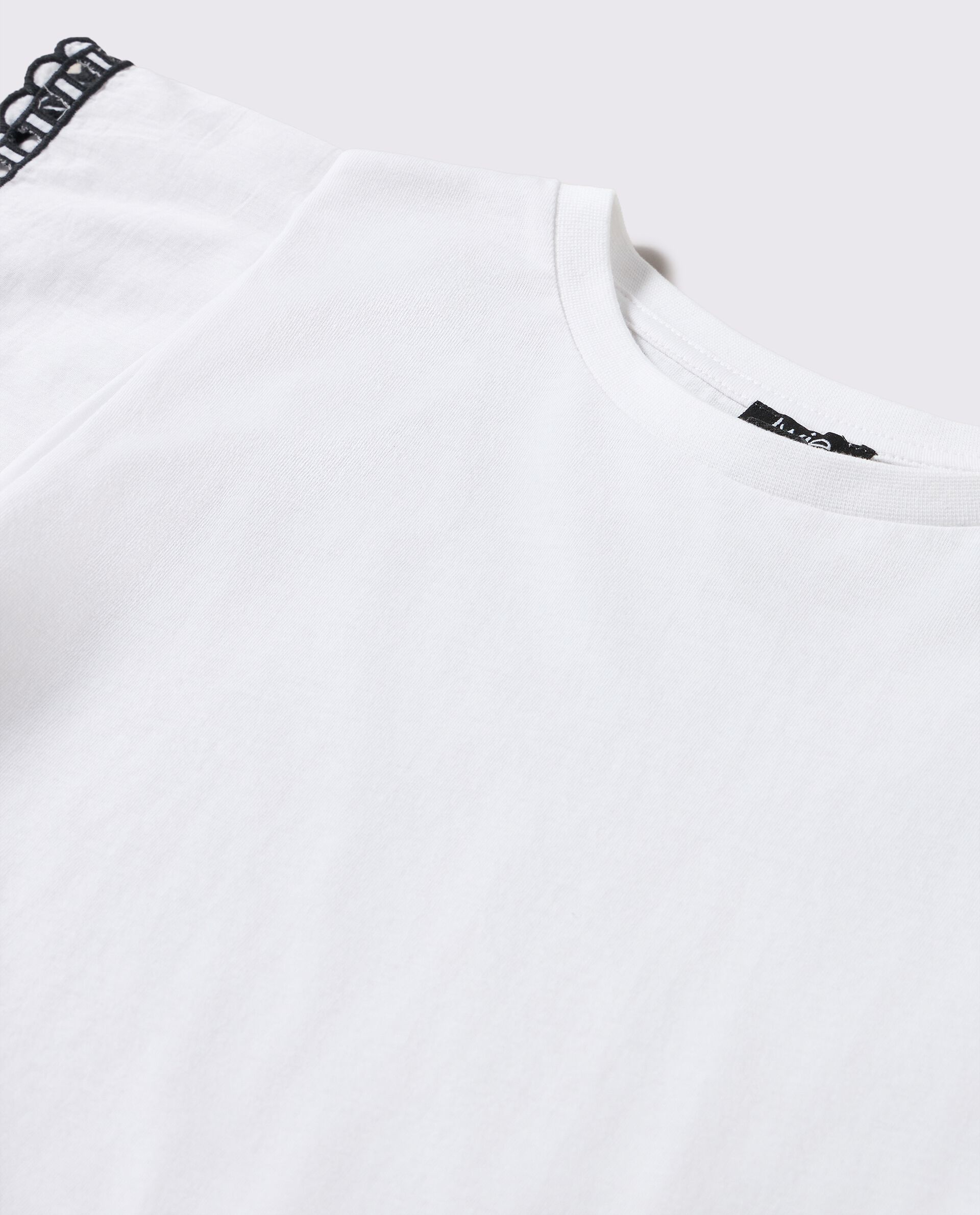 T-shirt in puro cotone con maniche ad aletta donna_1