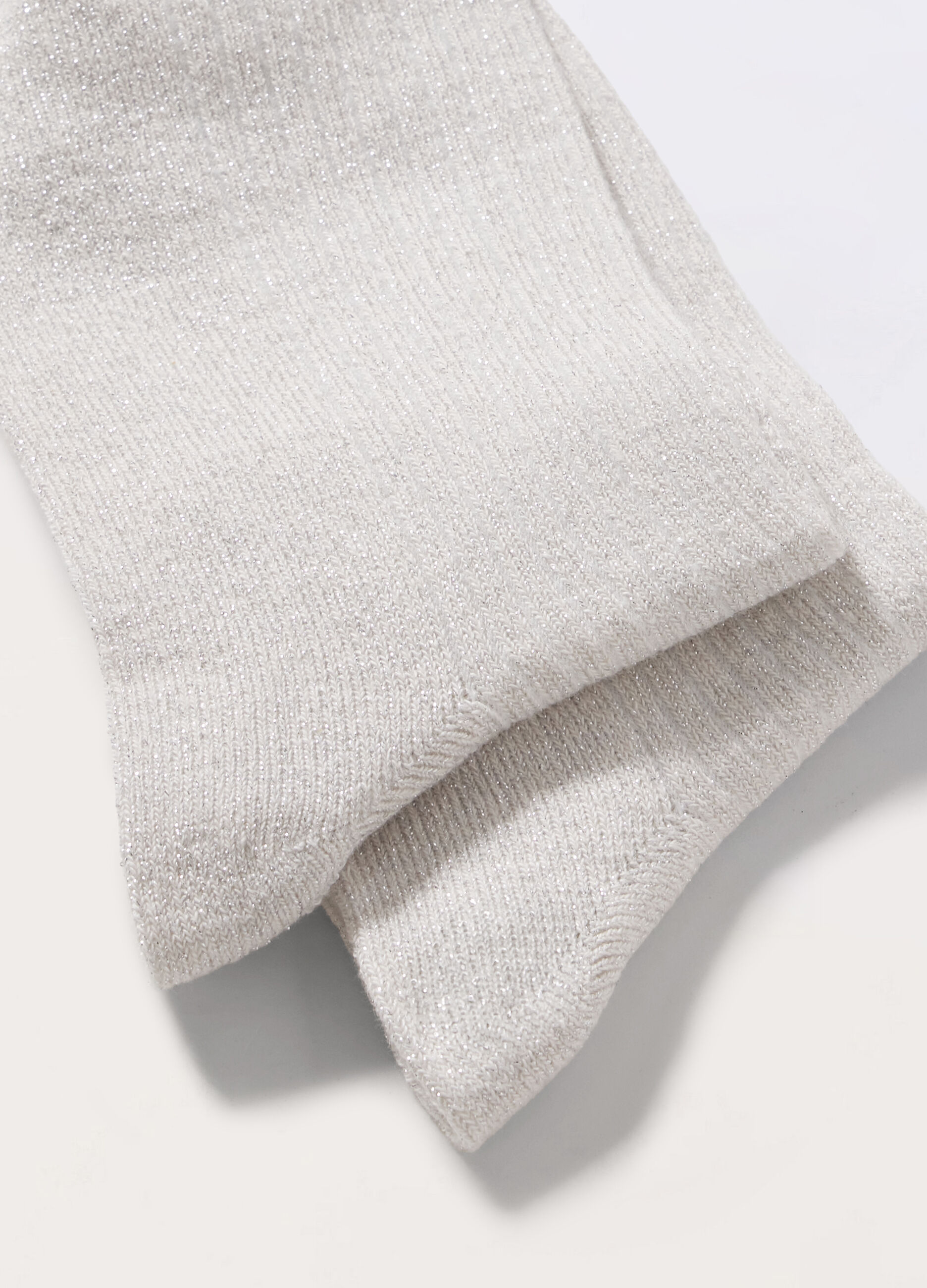 Calze corte in misto cotone e filo lurex donna_1