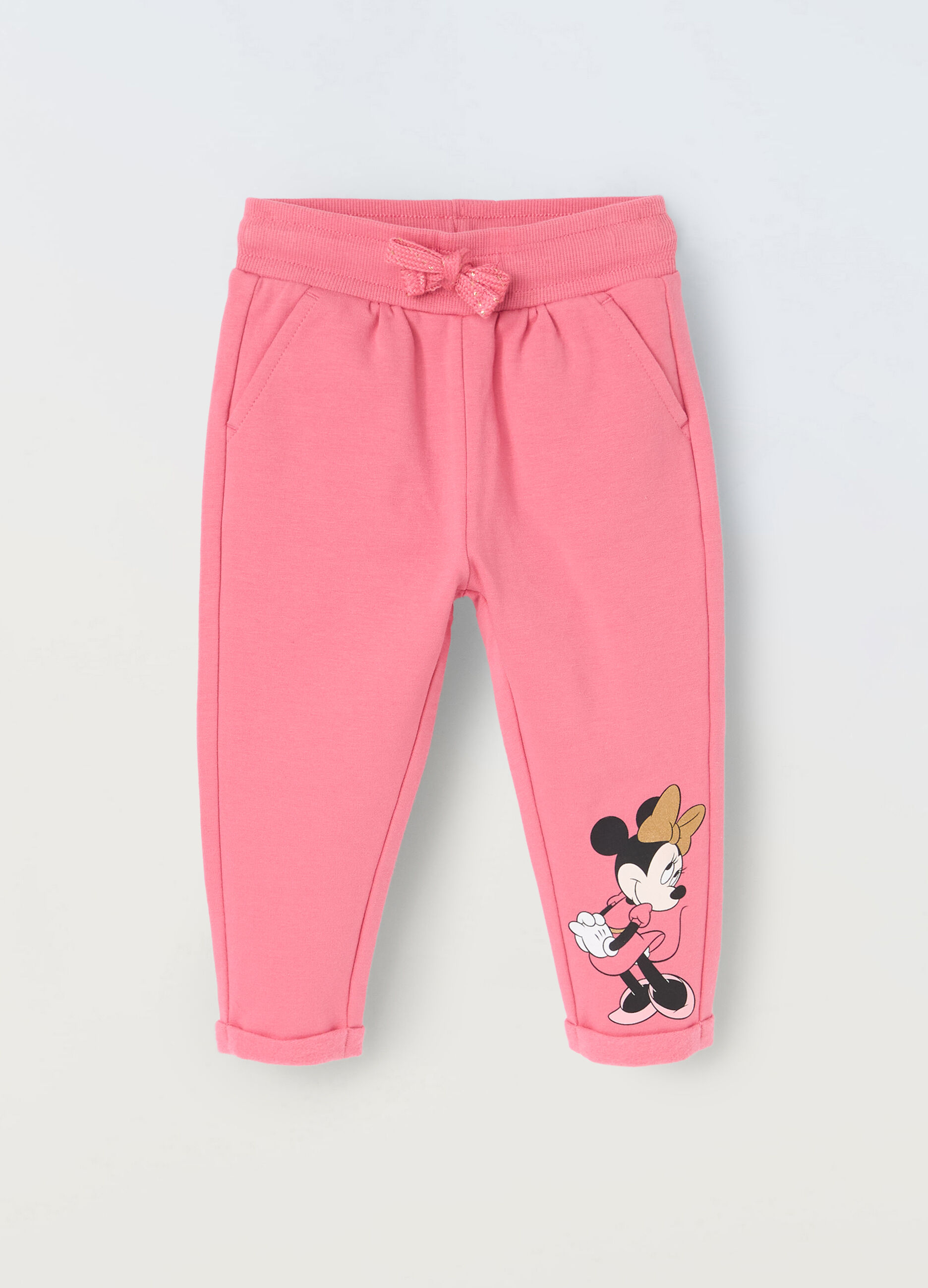 Jogger in cotone stretch neonata_0