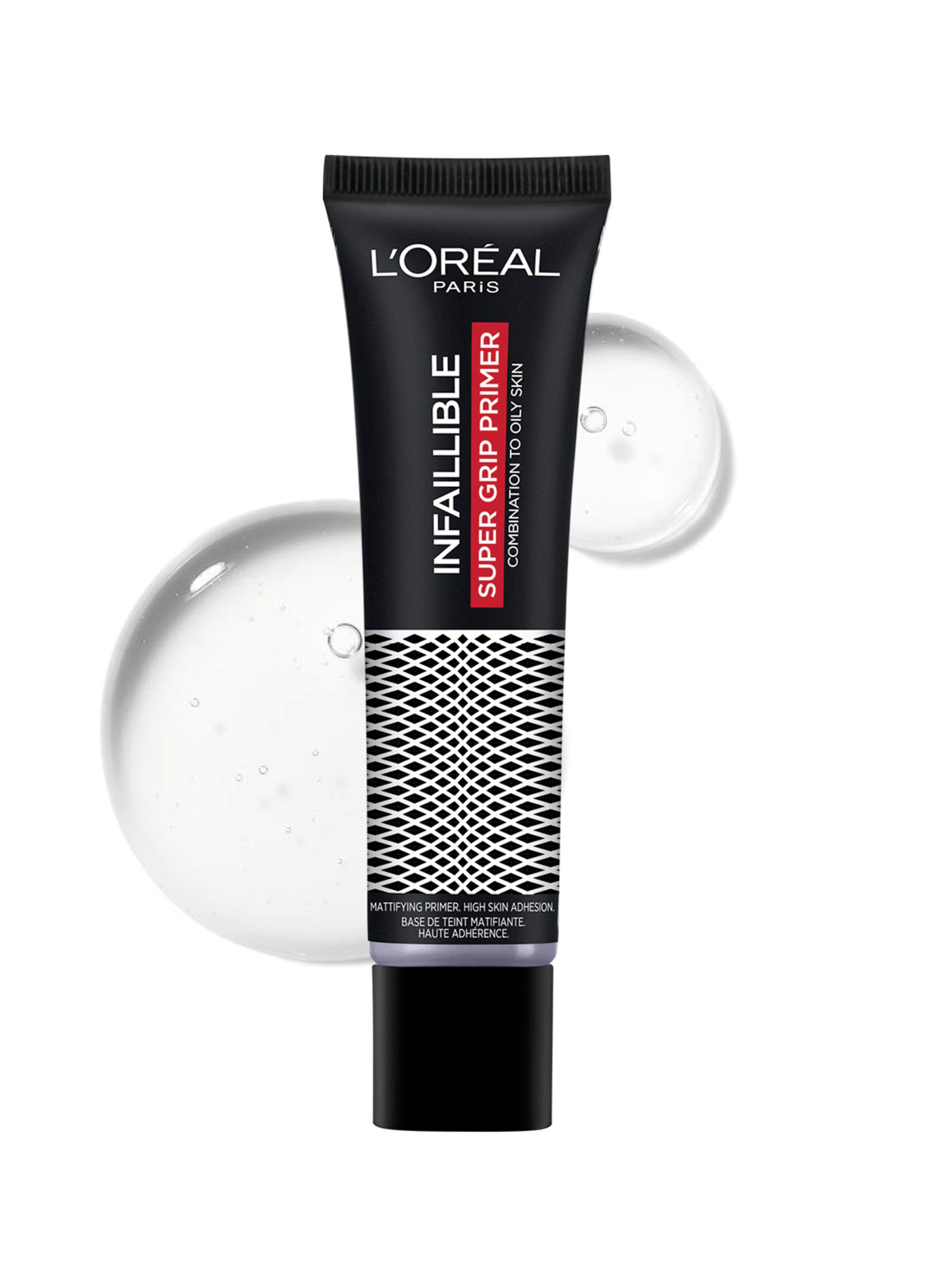 L'Oréal Paris Primer Infaillible Super Grip Primer, Primer Mattificante per Trucco Viso, Trasparente, 20 ml.