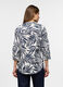 Camicia fit regular con scollo a V in misto lino donna_1