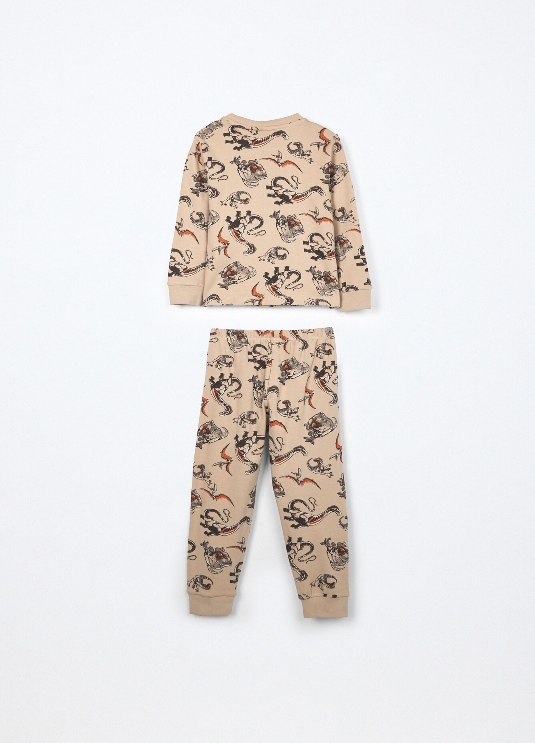 Set pigiama lungo in interlock di puro cotone bambino_1
