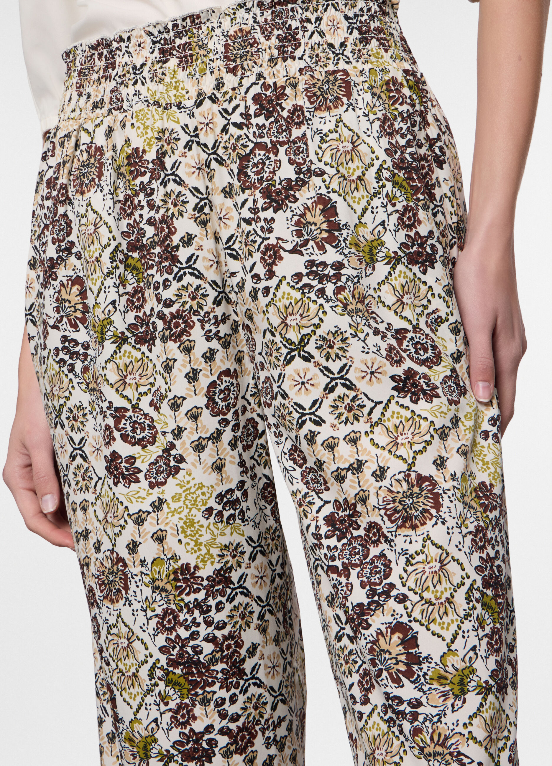 Pantaloni fit comfort in american cr&ecirc;pe donna_2