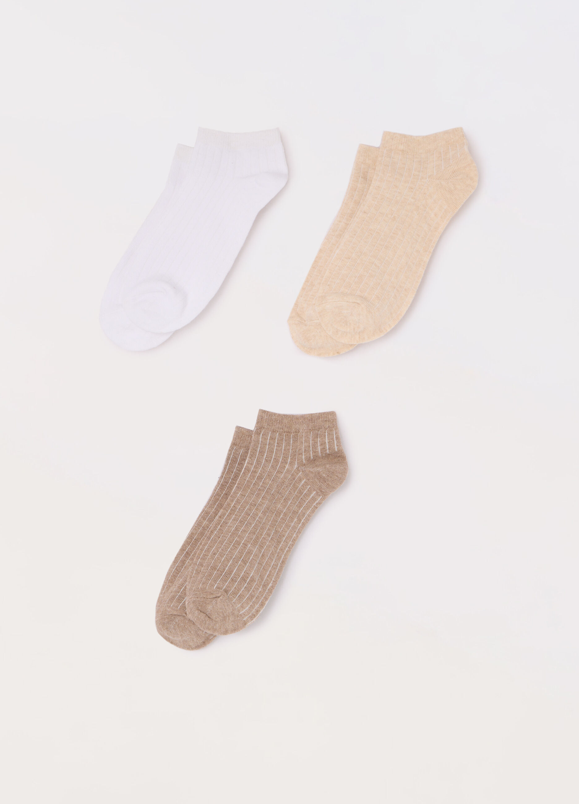 Pack 3 calze corte in misto cotone donna_0