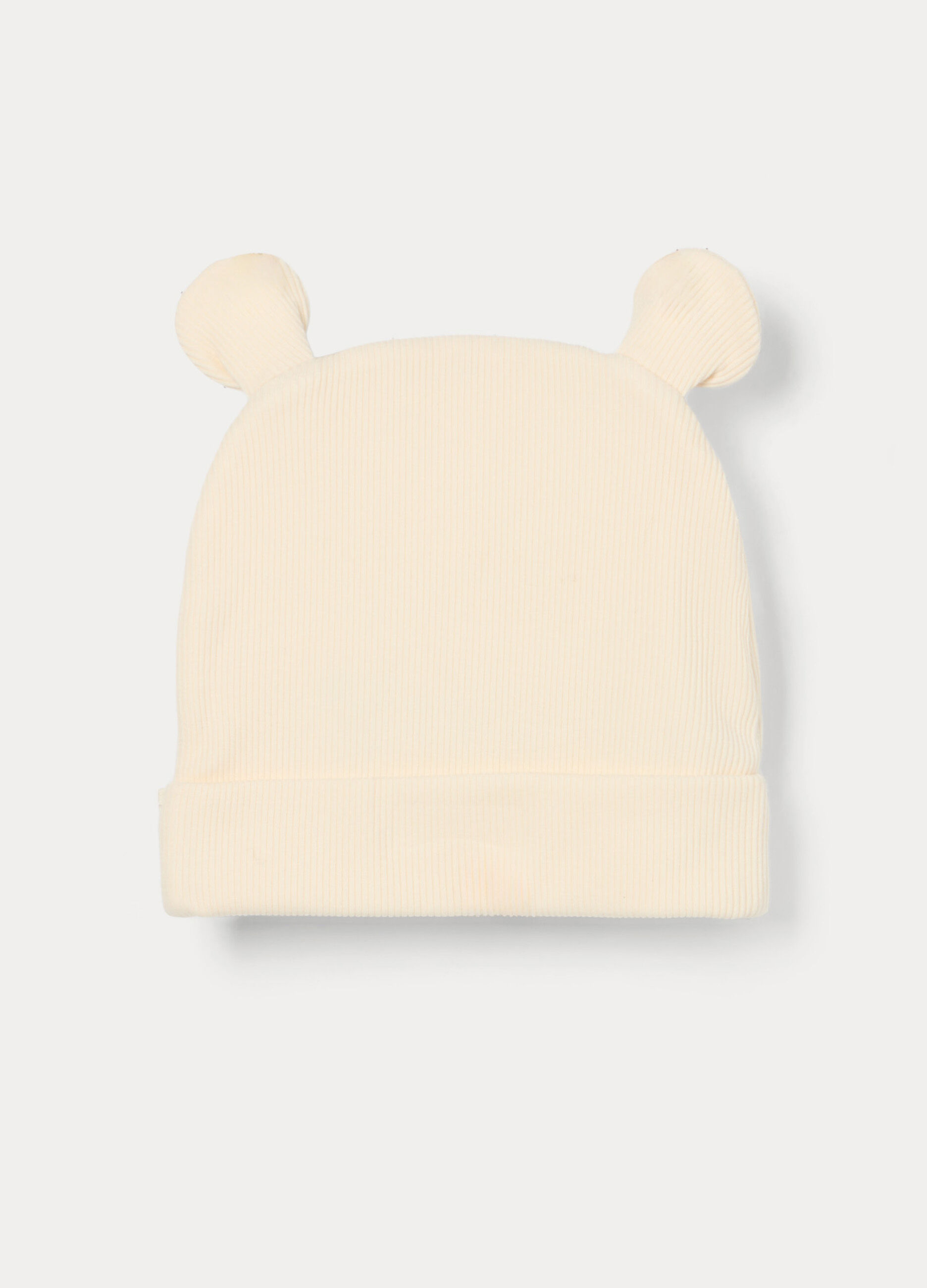 Berretto in french terry di viscosa stretch neonata_1