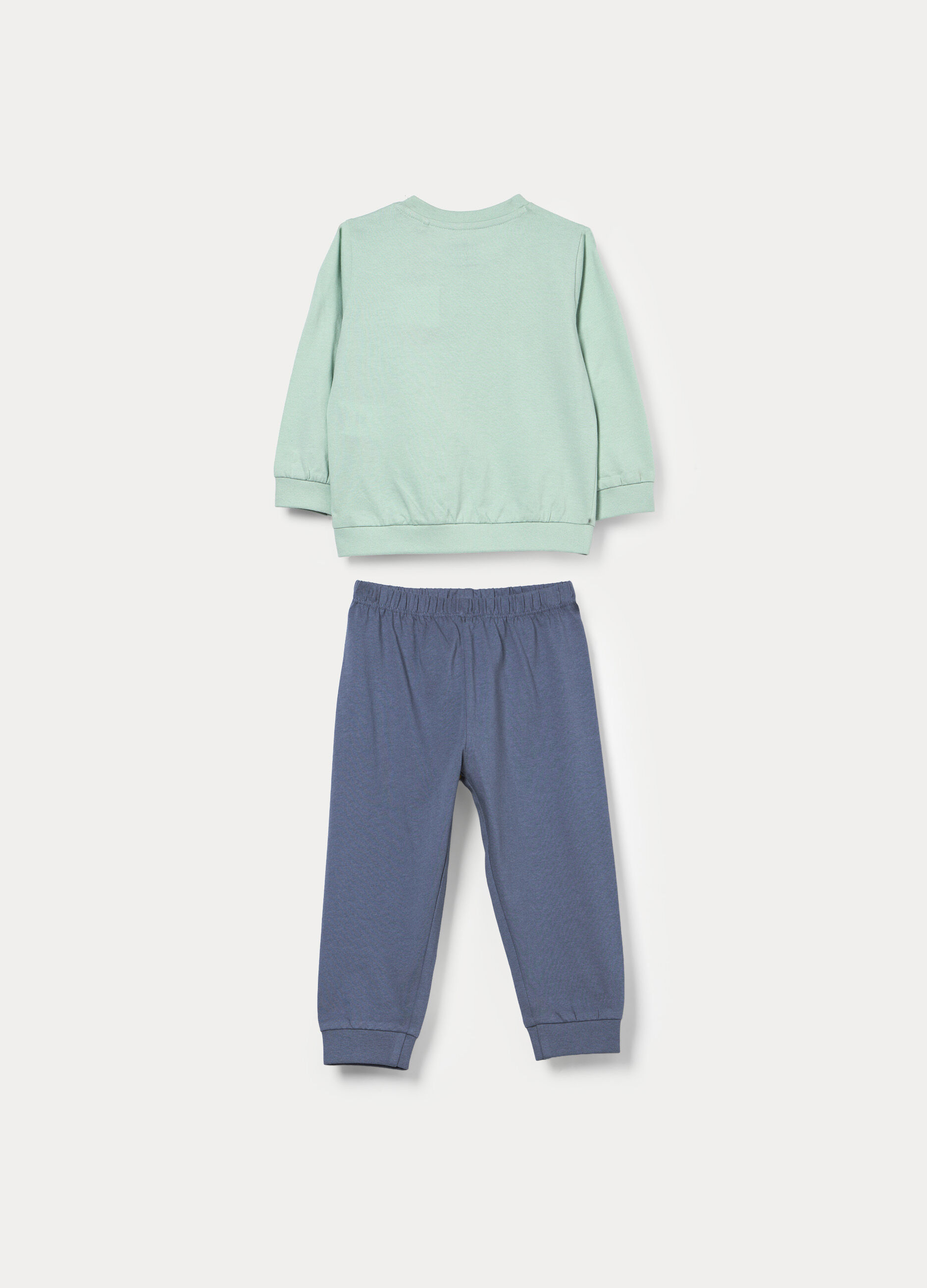 Set pigiama lungo in jersey di puro cotone _1