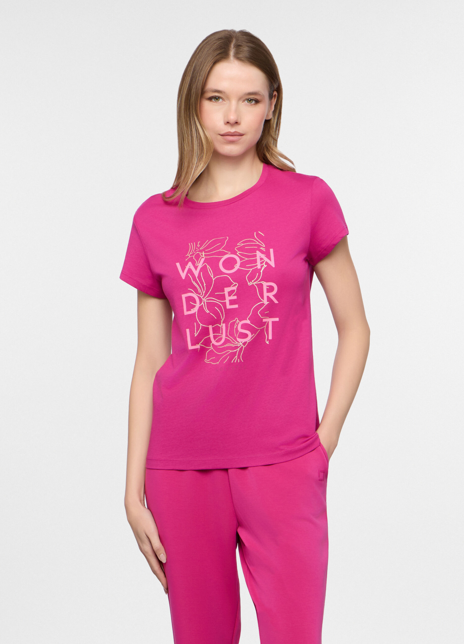 T-shirt girocollo donna_0