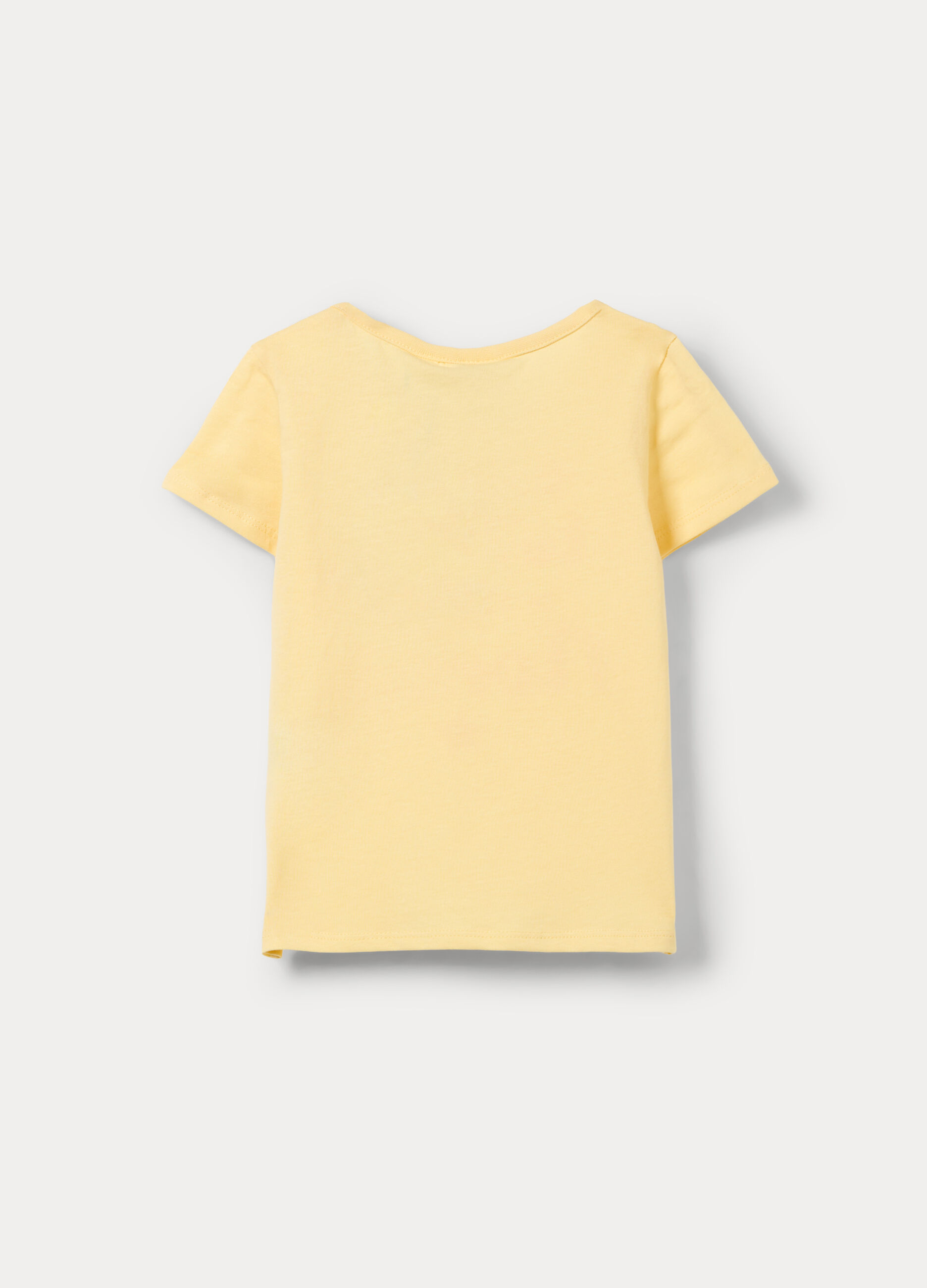 T-shirt girocollo in puro cotone bimba_1