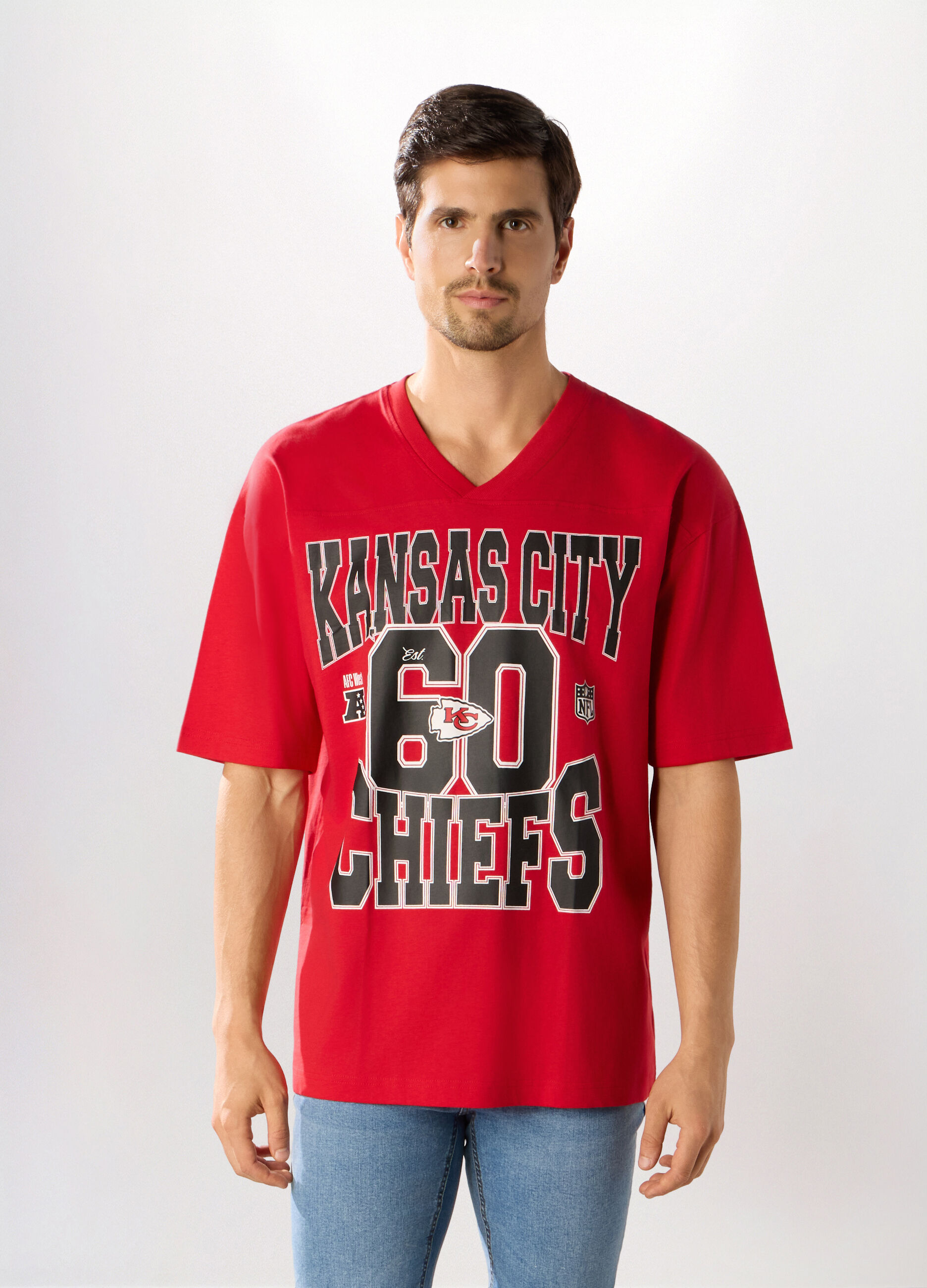 T-shirt collo a V Kansas City Chiefs uomo_2