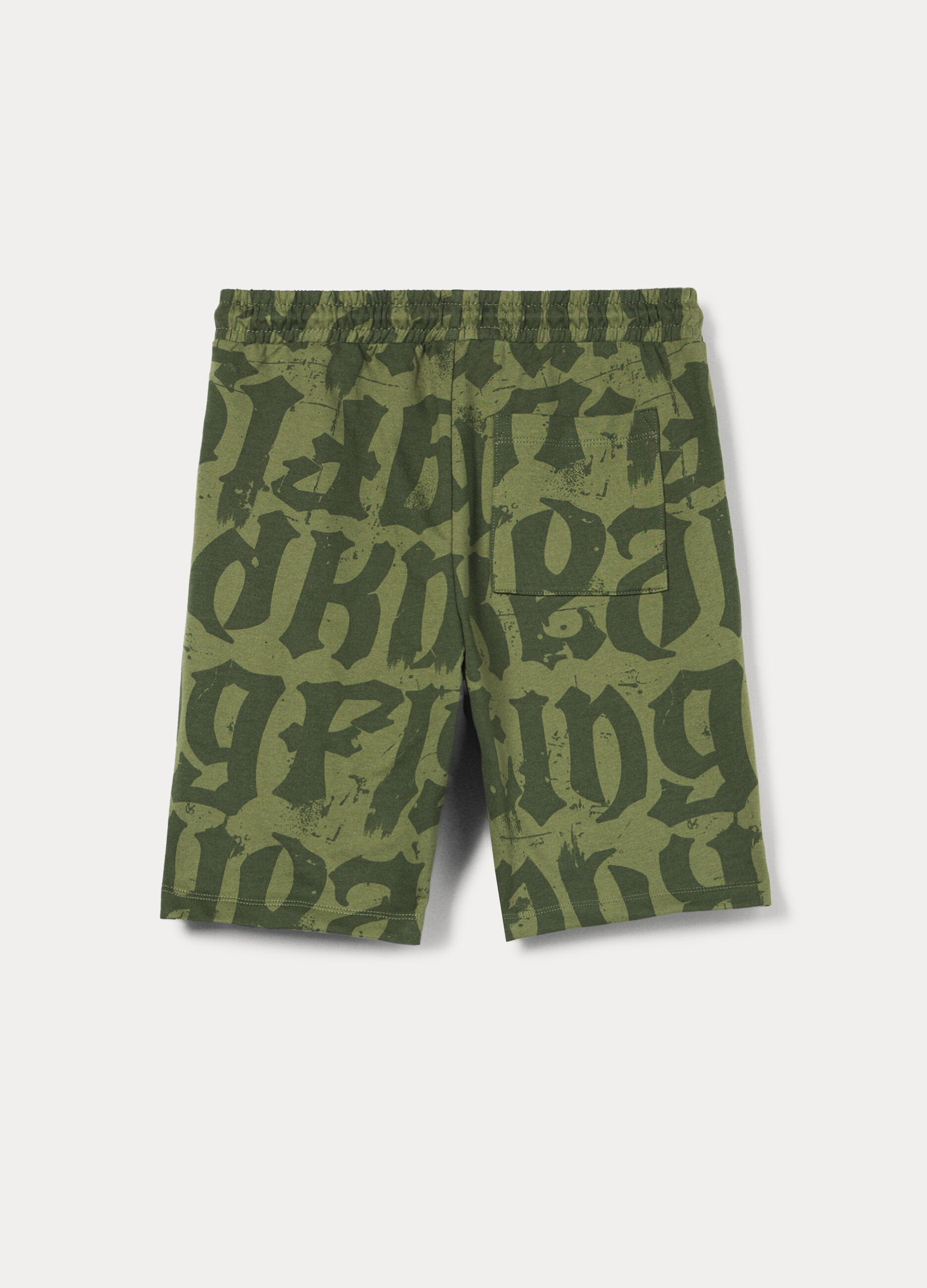 Shorts in french terry di puro cotone ragazzo_1