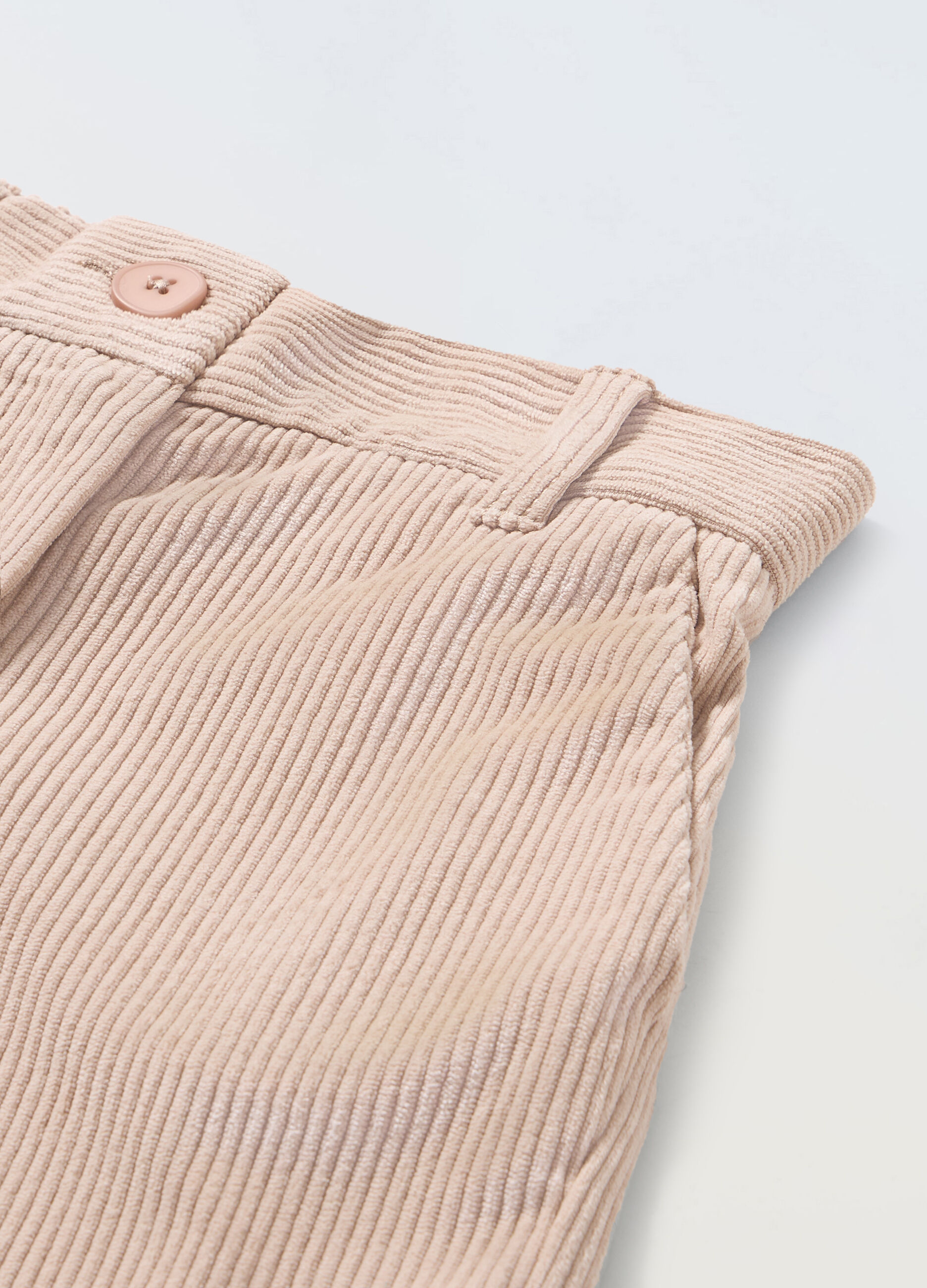 Pantaloni palazzo in velluto a coste bambina_1